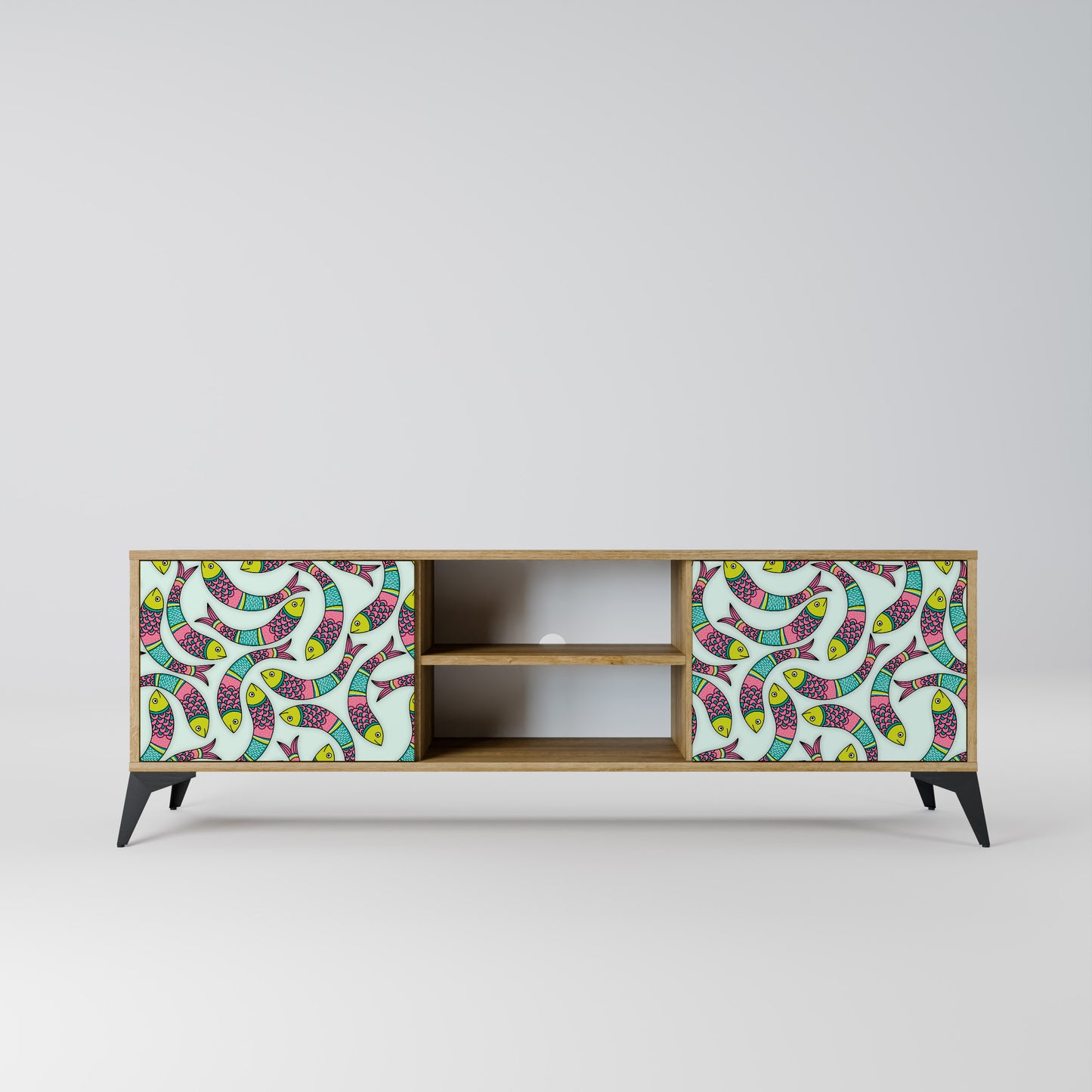 Mobile TV INDIAN FISH a 2 ante effetto rovere