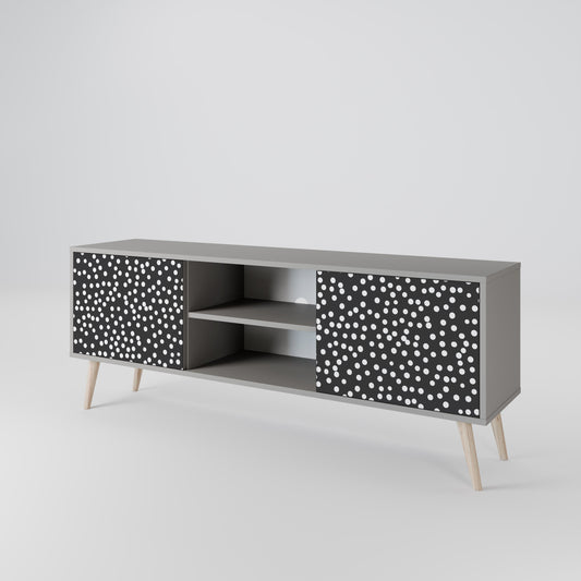 Mobile TV BLINDING LIGHTS a 2 ante con finitura grigia