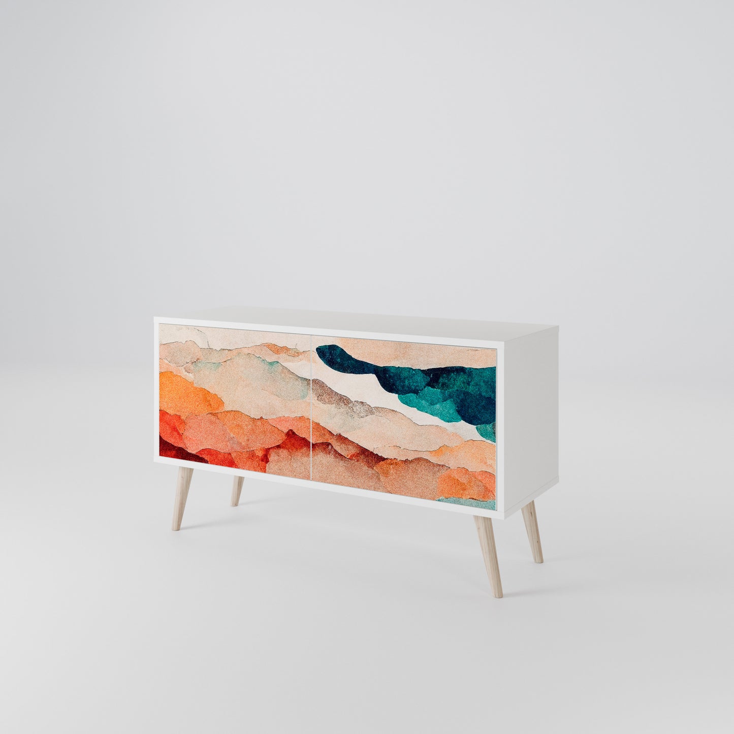 ABSTRACT LANDSCAPE Mobile TV Compatto a 2 Ante