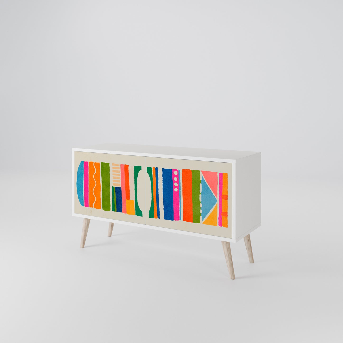 GEOMETRIC SHINE Mobile TV Compatto a 2 Ante