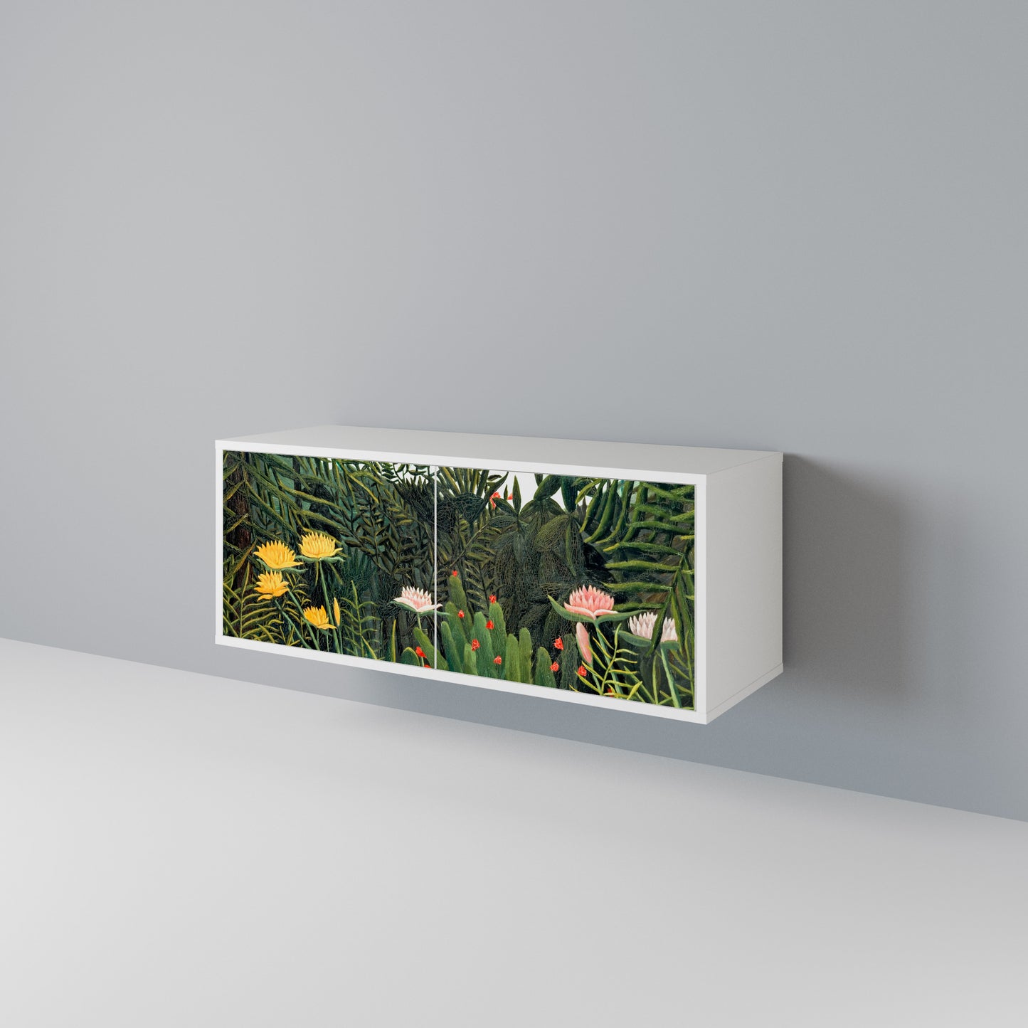 VIRGIN FOREST WITH SUNSET Compact 2-Door TV Cabinet