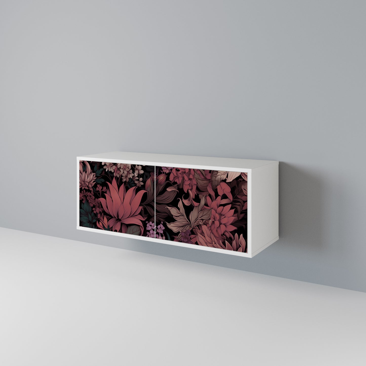 FLORAL WHISPER Mobile TV Compatto a 2 Ante