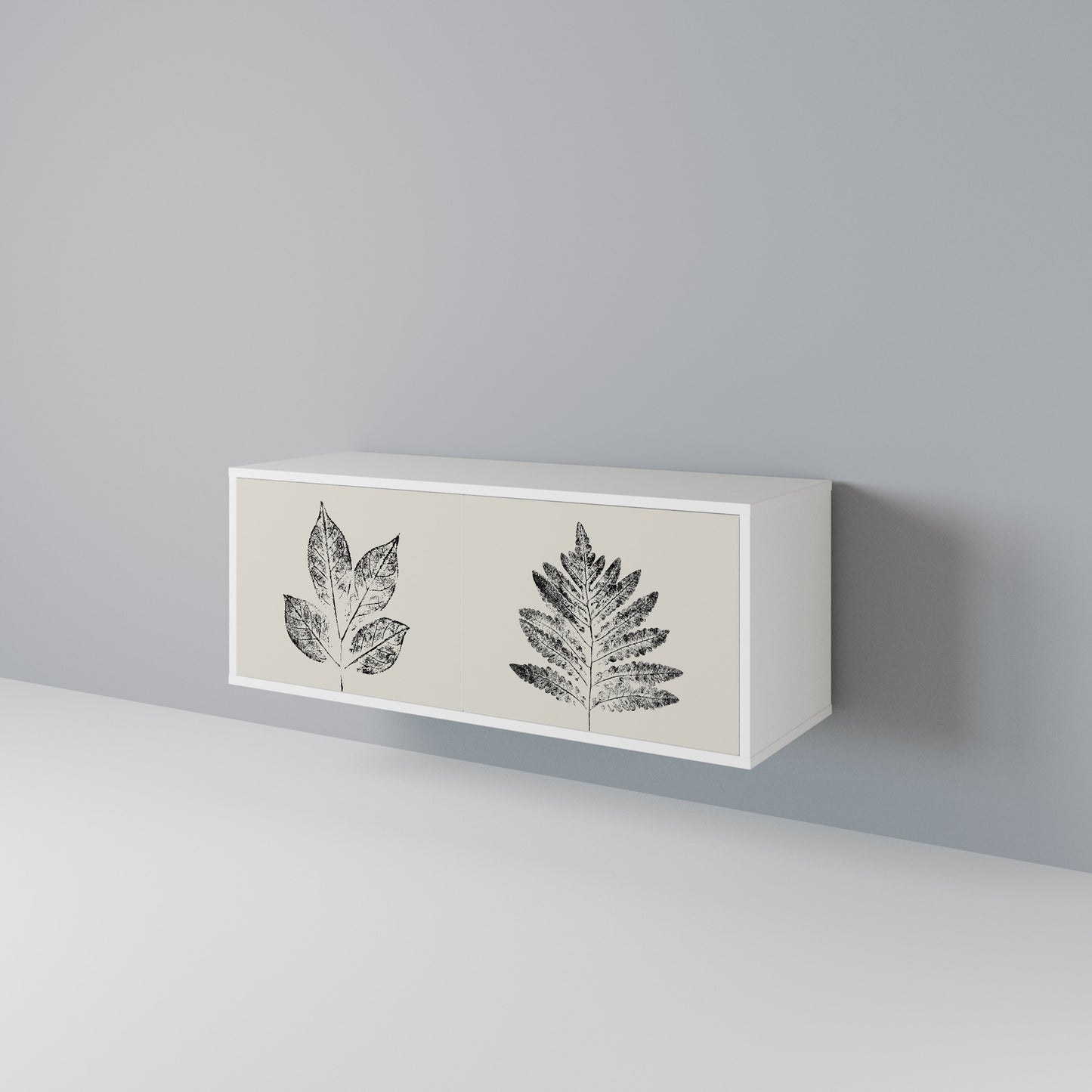 LEAFY STAMPS Mobile TV Compatto a 2 Ante