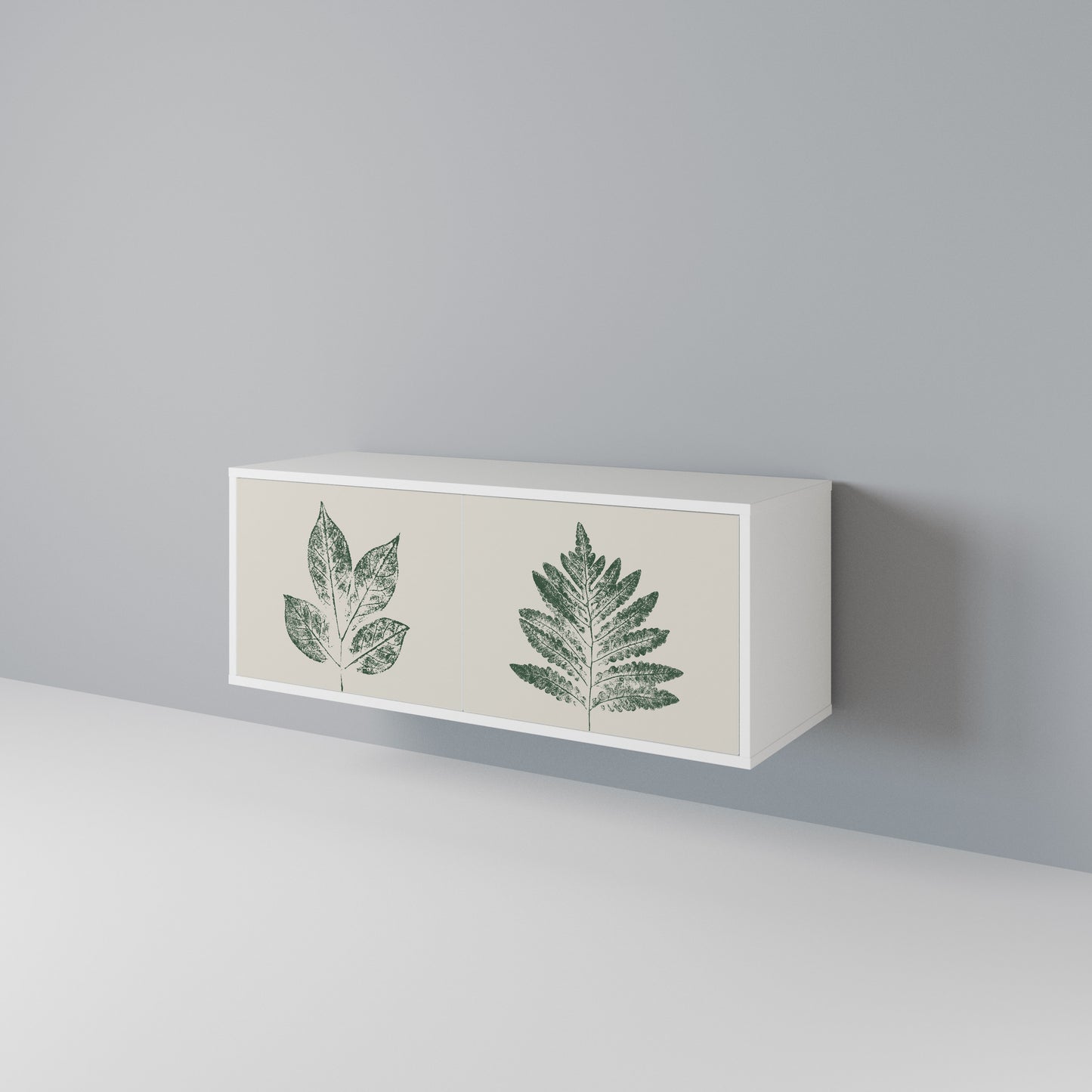 GREEN LEAFY STAMPS Mobile TV Compatto a 2 Ante