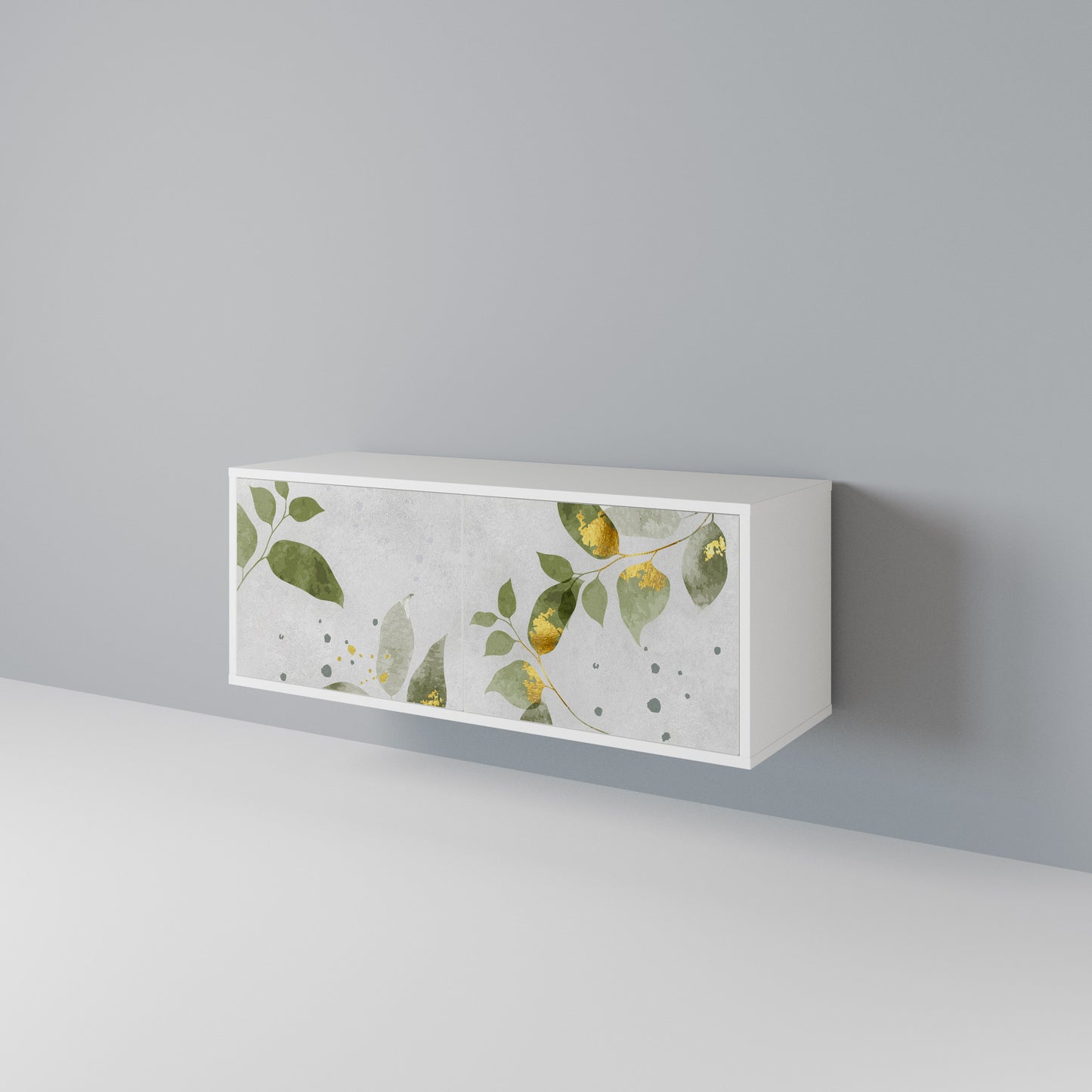 ELEGANT BOTANICS Mobile TV Compatto a 2 Ante