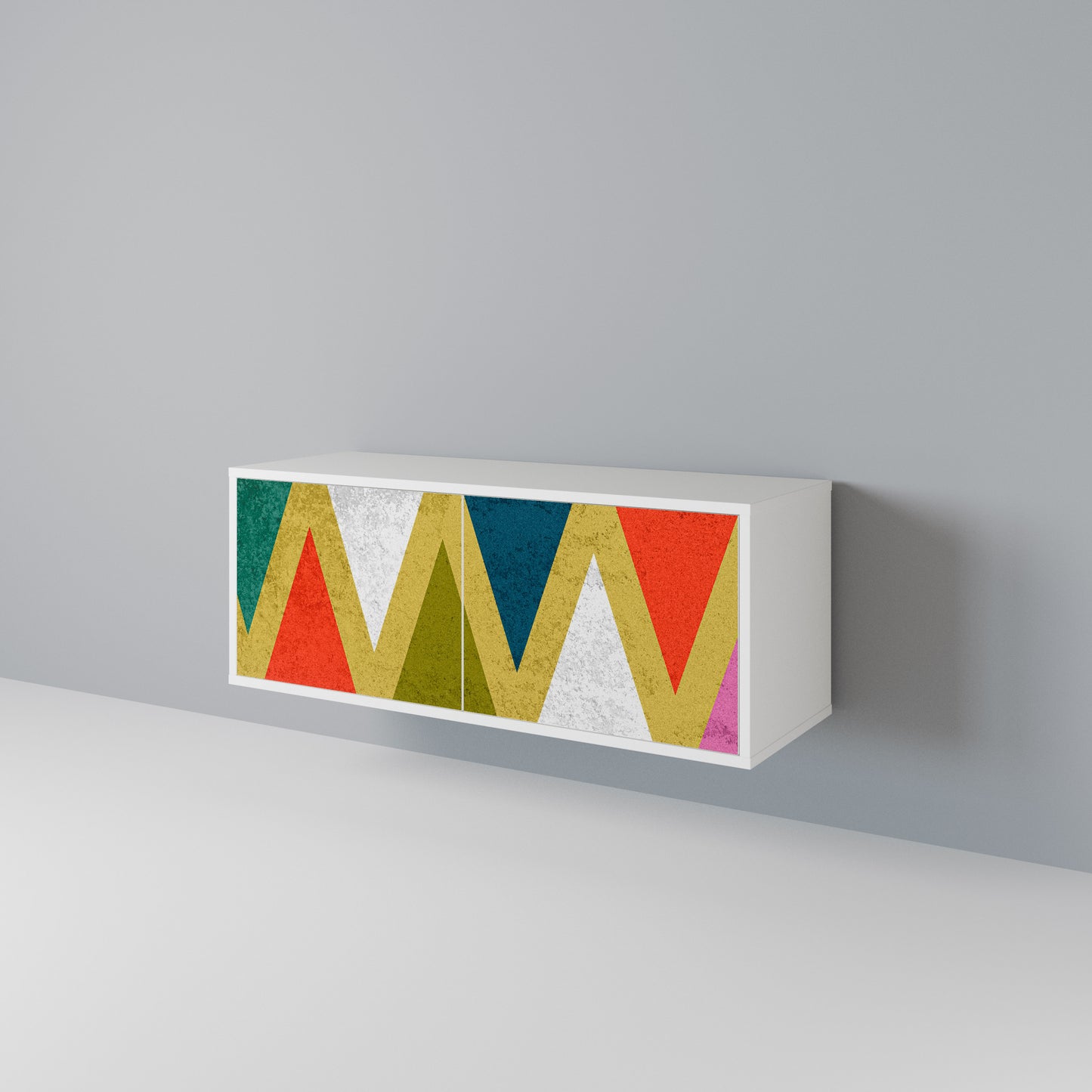 COLORFUL TRIANGLES Mobile TV Compatto a 2 Ante