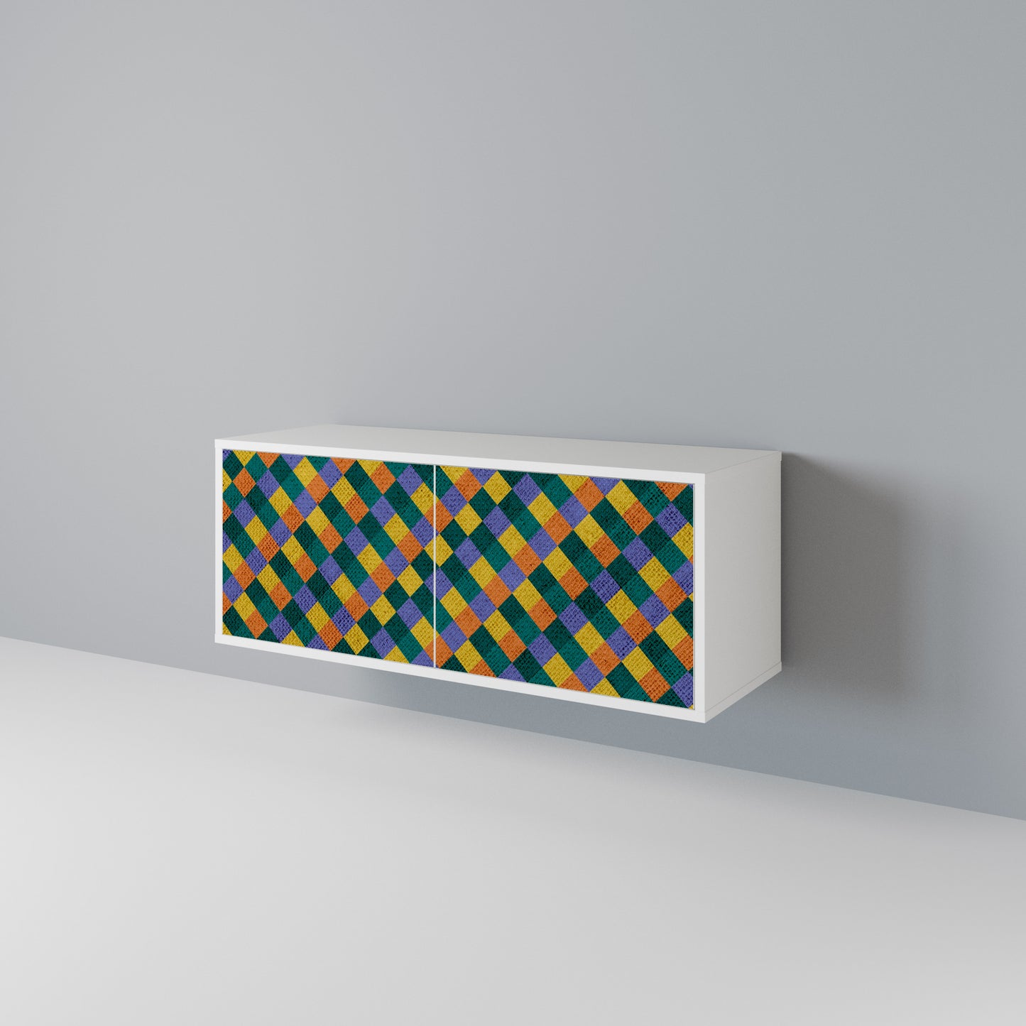 PAINTED SQUARES MIX Mobile TV Compatto a 2 Ante