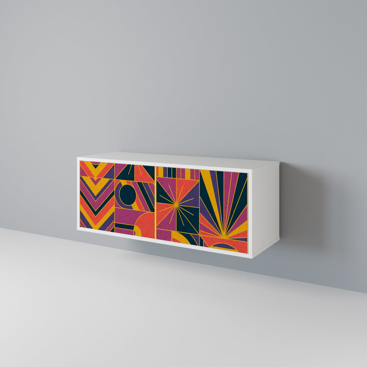 ELECTRIC PATTERNS Mobile TV Compatto a 2 Ante