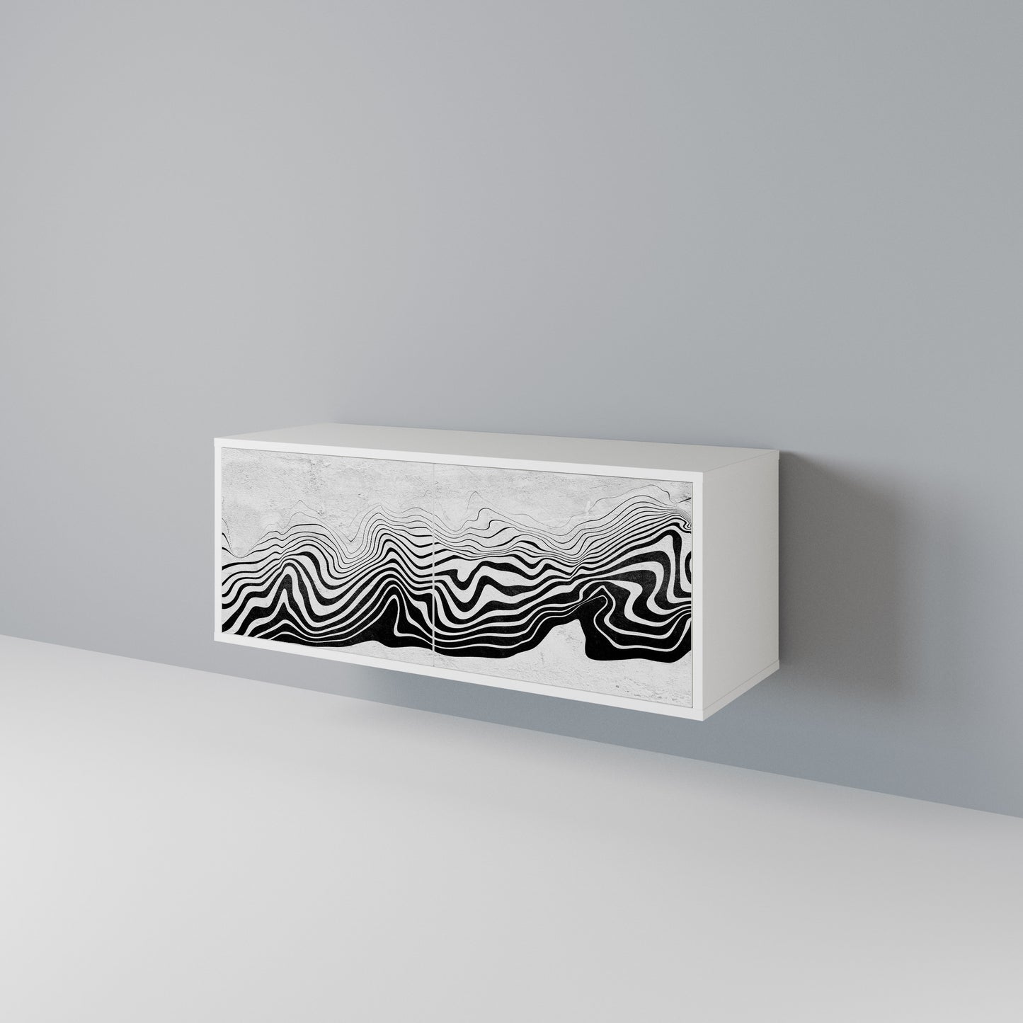 MONOCHROME MIRAGE Mobile TV Compatto a 2 Ante