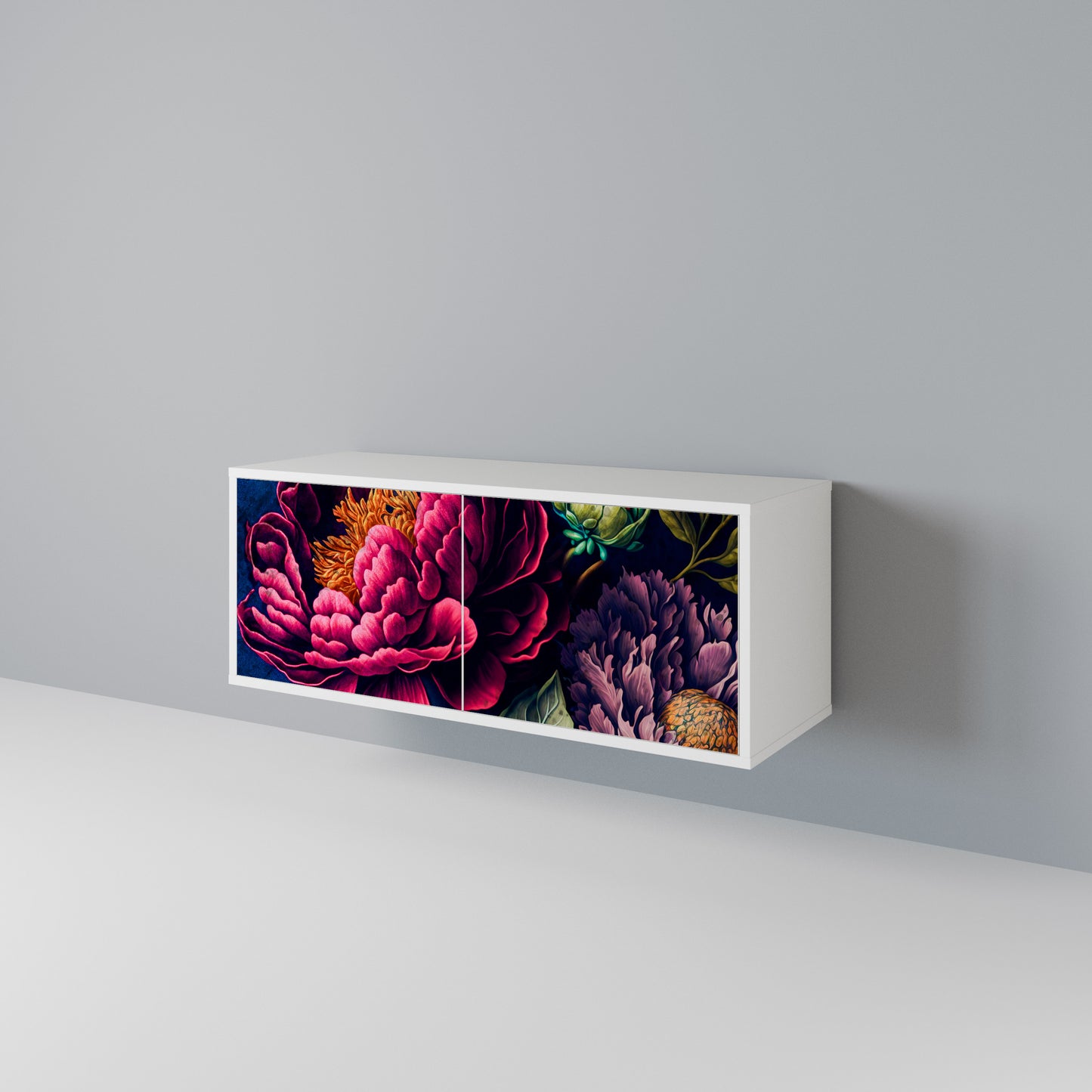 BLOOMING ELEGANCE Mobile TV Compatto a 2 Ante