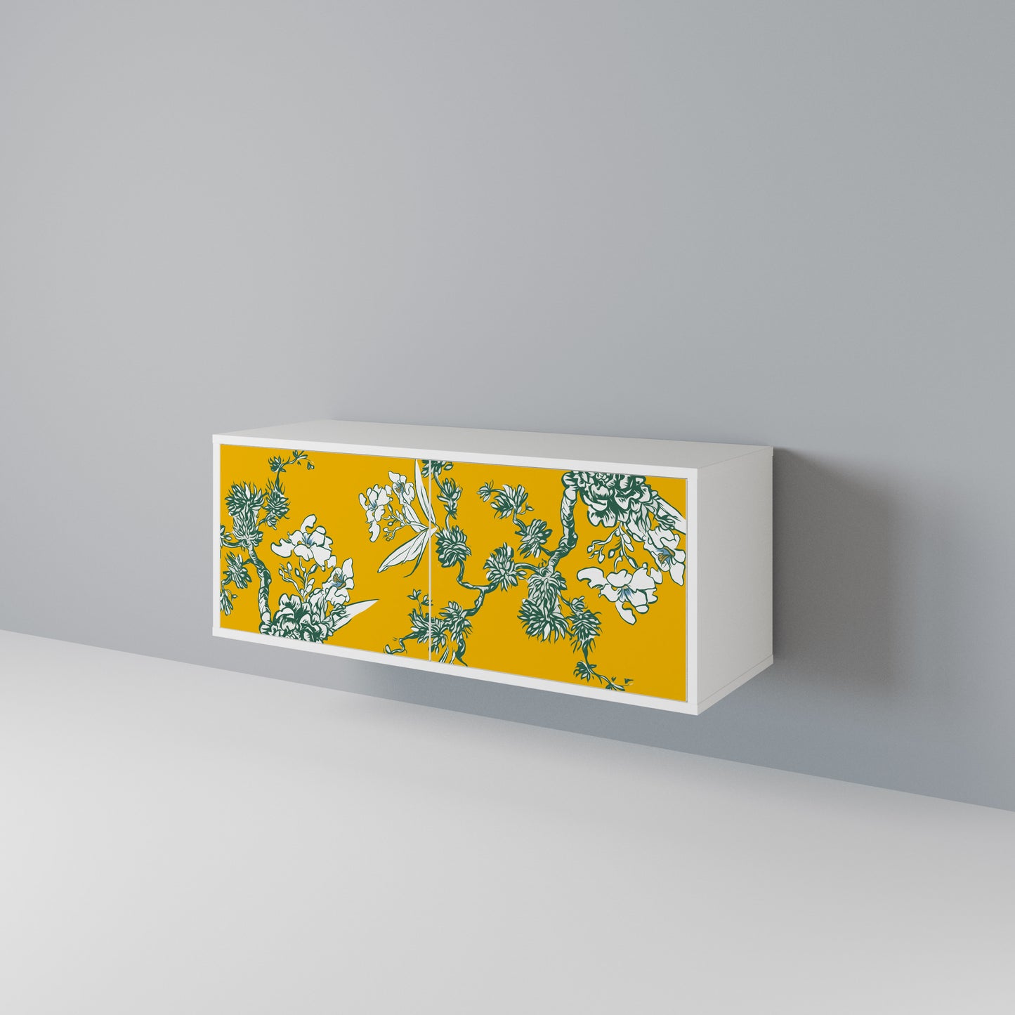 YELLOW CHINOISERIE Mobile TV Compatto a 2 Ante