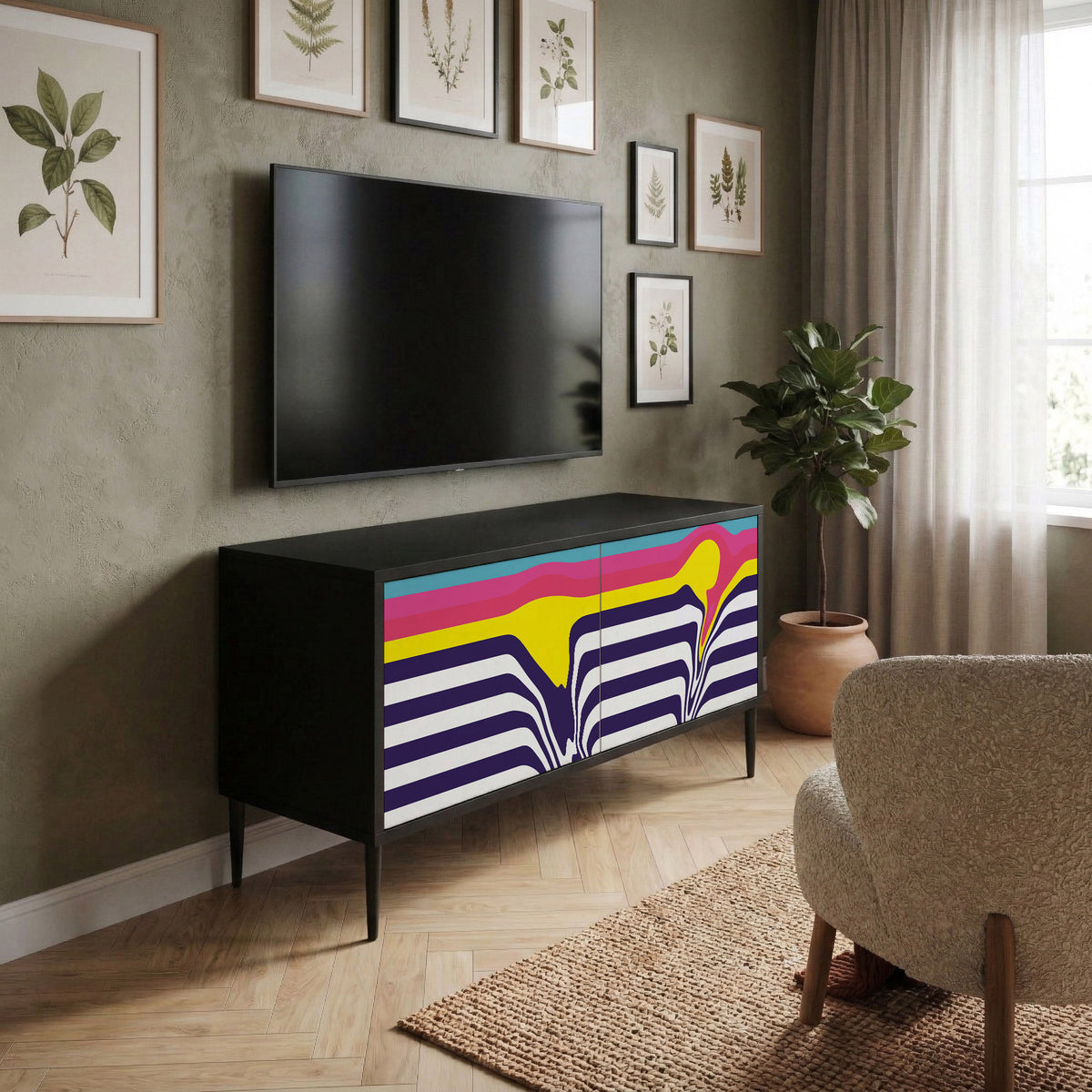 COLORFUL DIVERSION Mobile TV Compatto a 2 Ante
