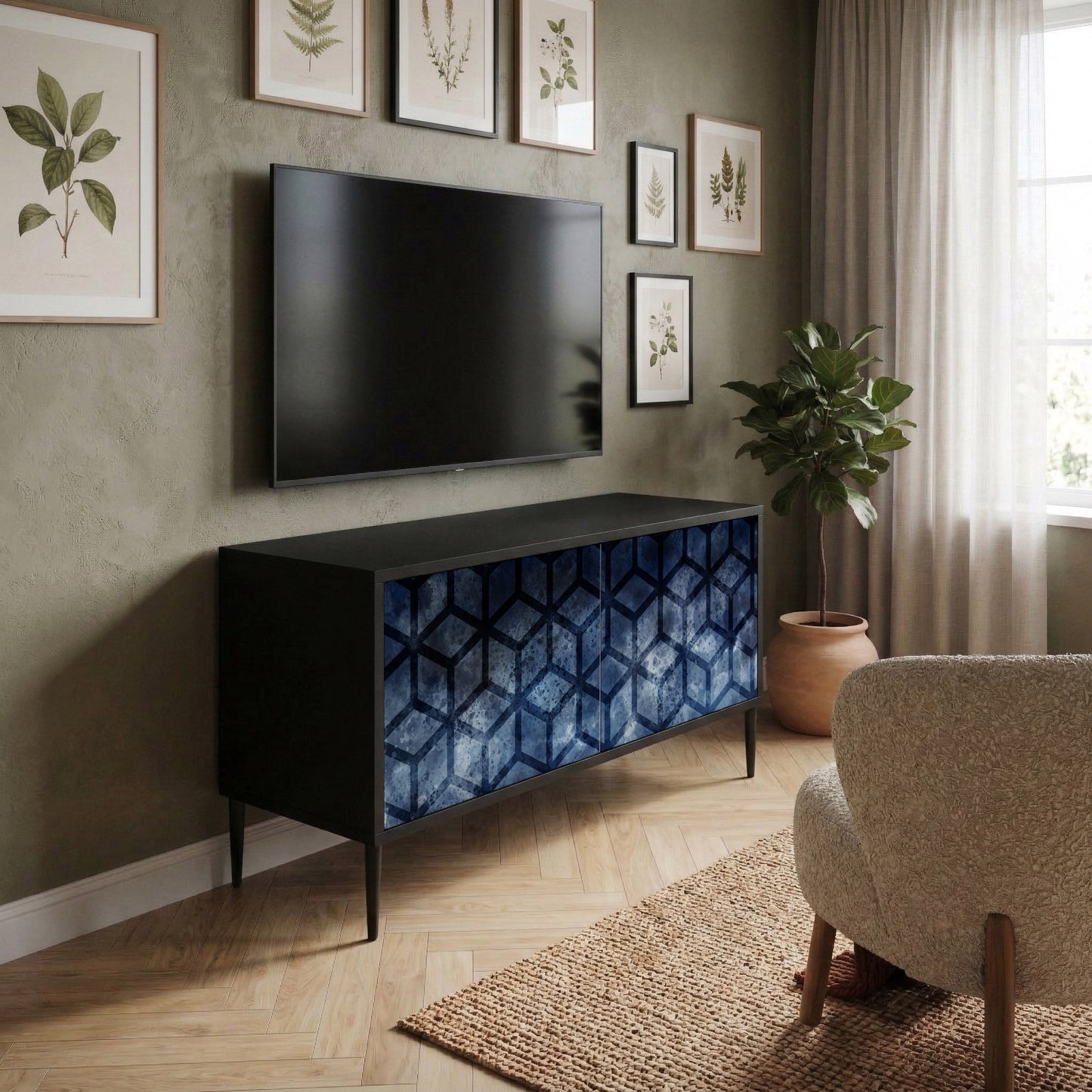 CUBIC MIST Mobile TV Compatto a 2 Ante
