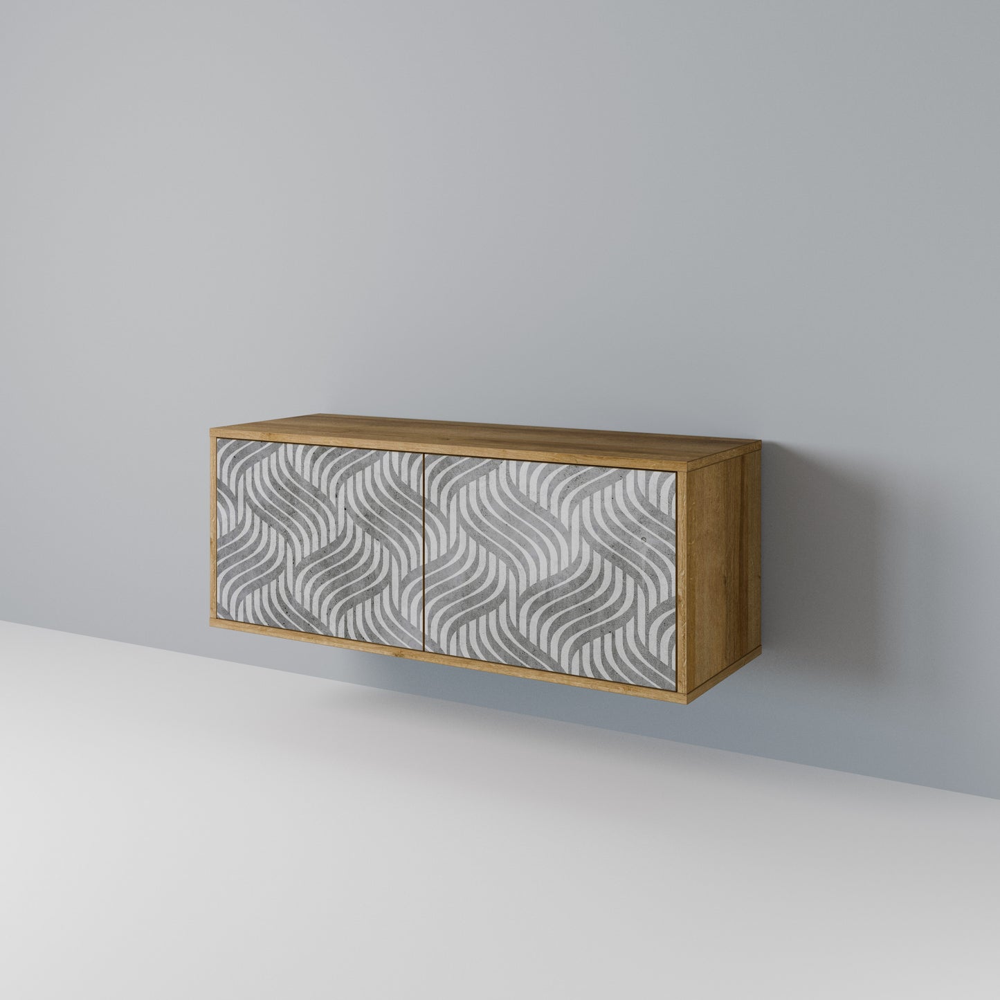 CONCRETE MOVEMENT Compact 2-Door TV Cabinet