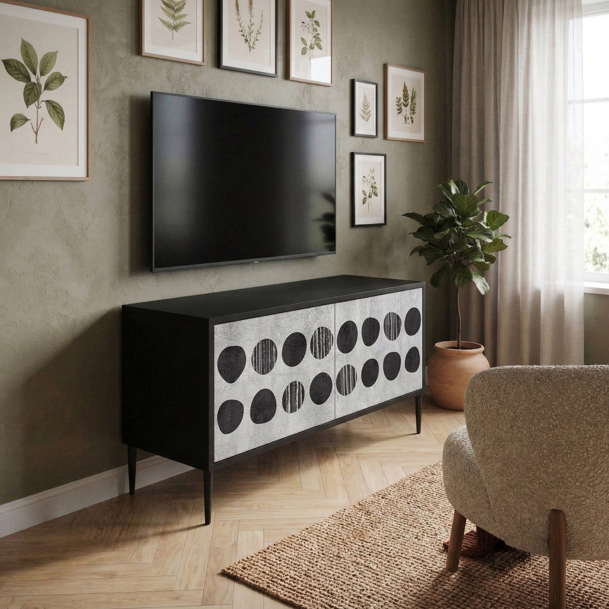 GHOSTLY GRADIENTS Mobile TV Compatto a 2 Ante