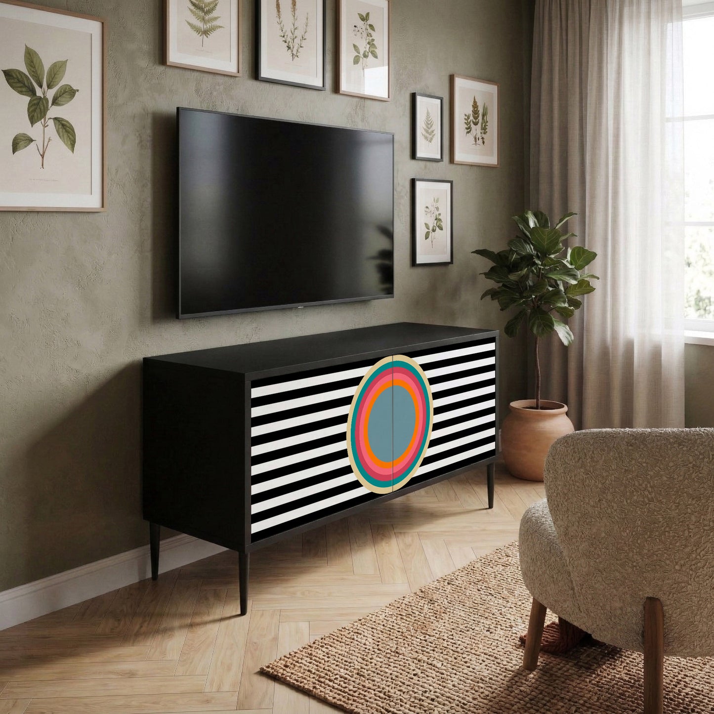 SPECTRA SHOWCASE Mobile TV Compatto a 2 Ante