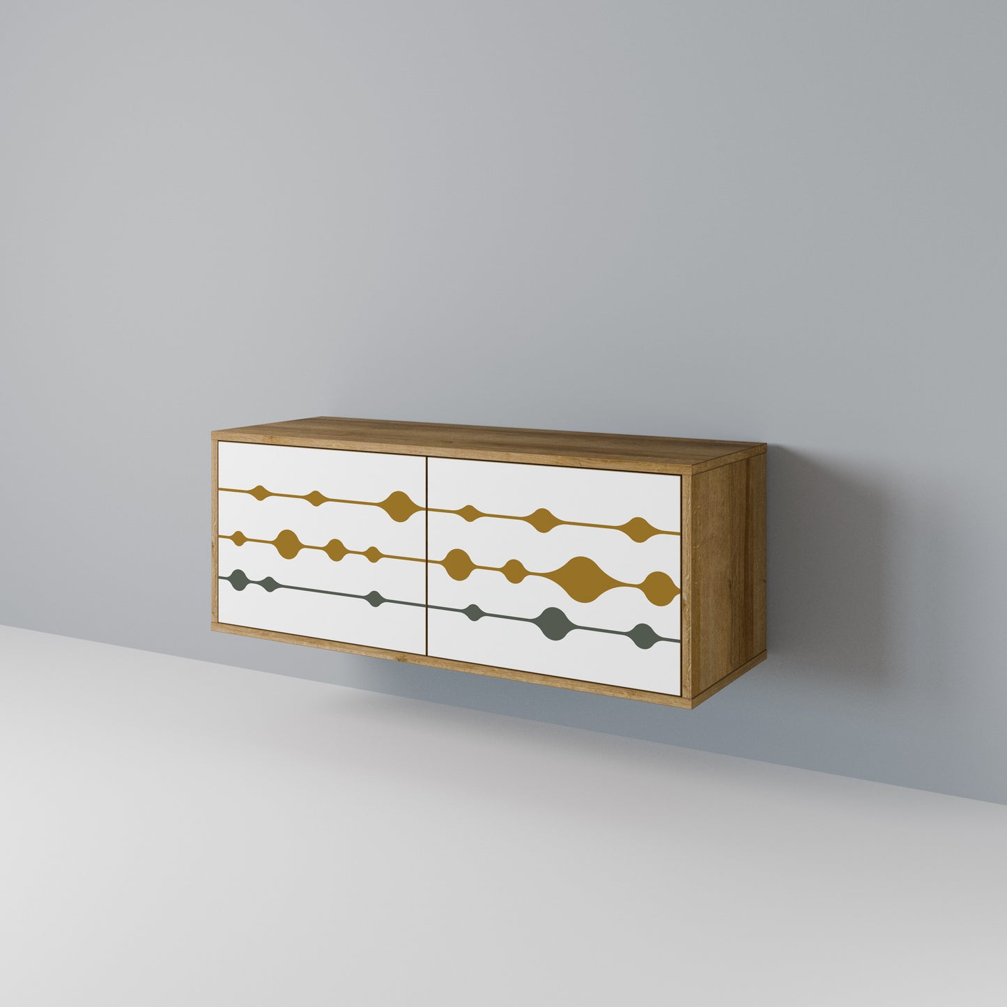 VIVID TONE Compact 2-Door TV Cabinet