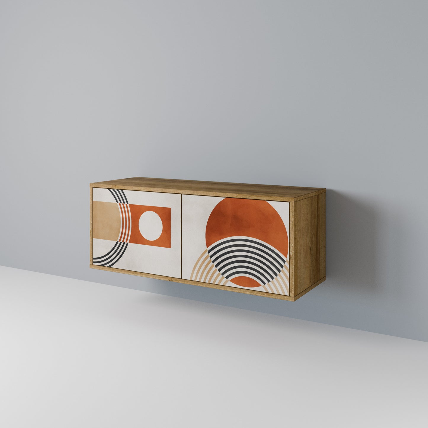 SPACE AROUND Compact 2-Door TV Cabinet