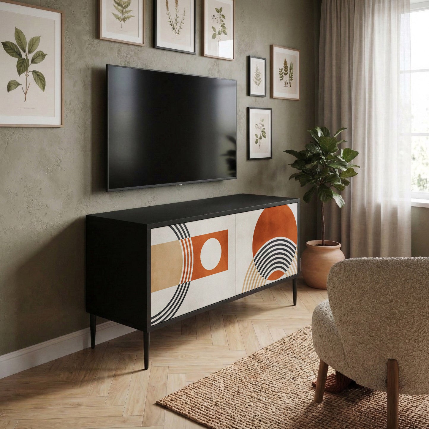 SPACE AROUND Mobile TV Compatto a 2 Ante