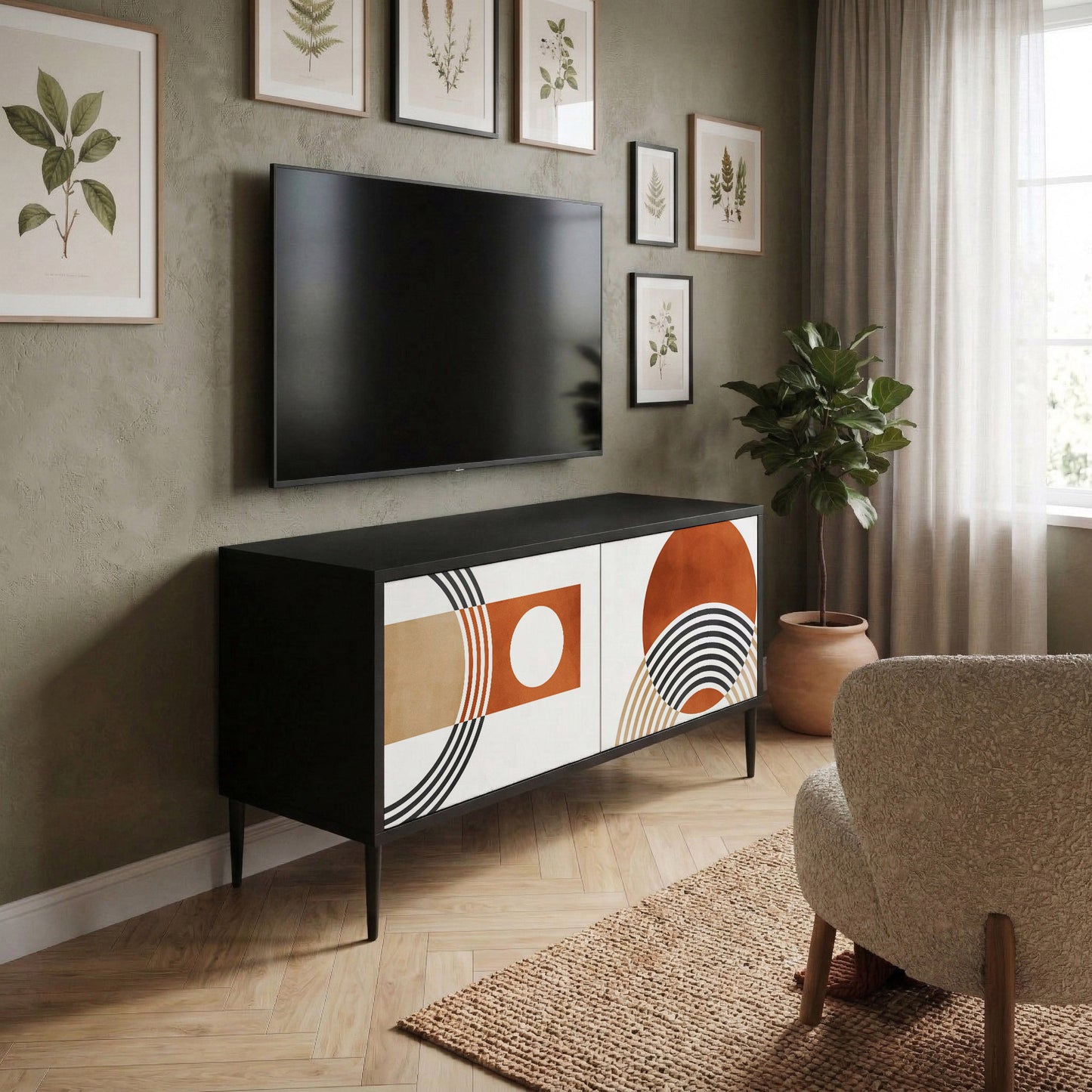 CIRCLE RHYTM Mobile TV Compatto a 2 Ante