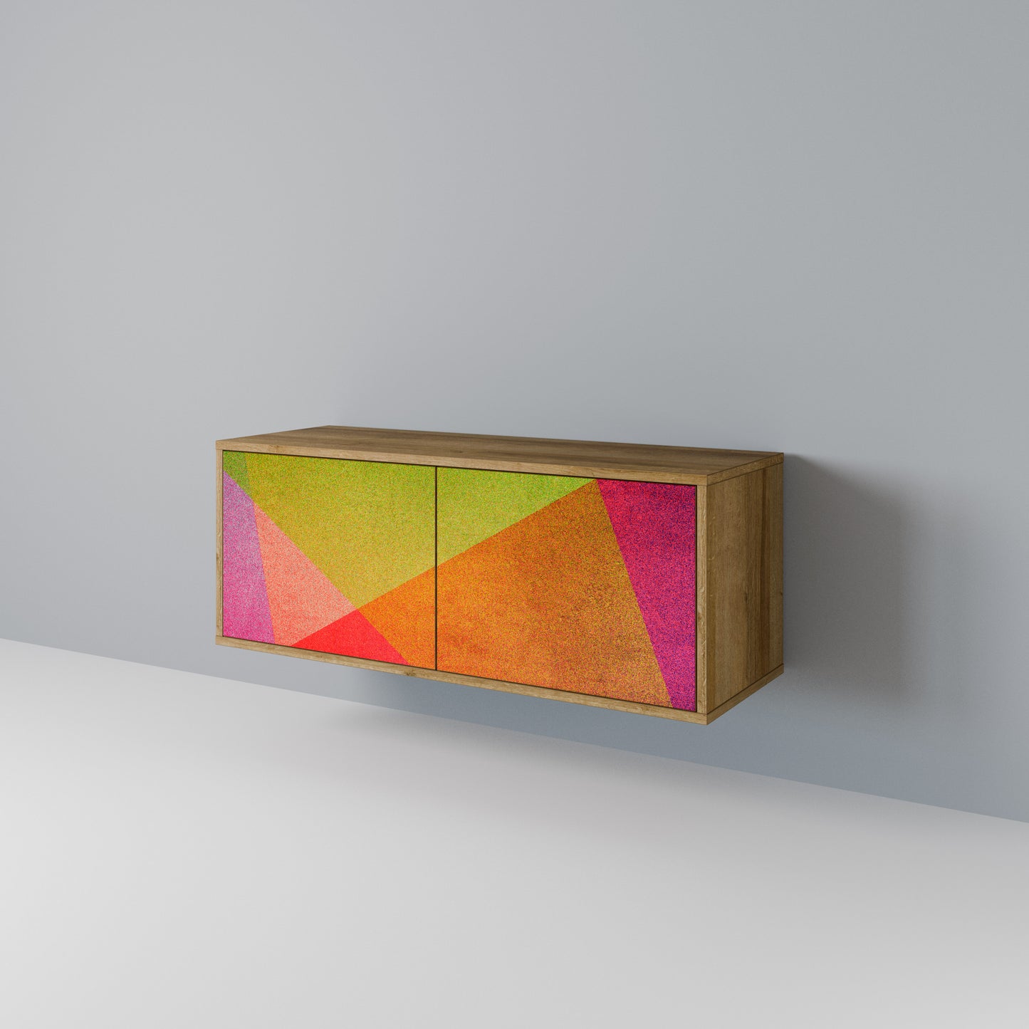 VIVID GEOMETRY Compact 2-Door TV Cabinet