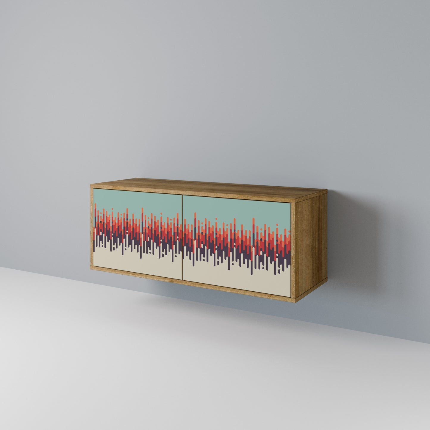 CHROMA CONTOURS Compact 2-Door TV Cabinet