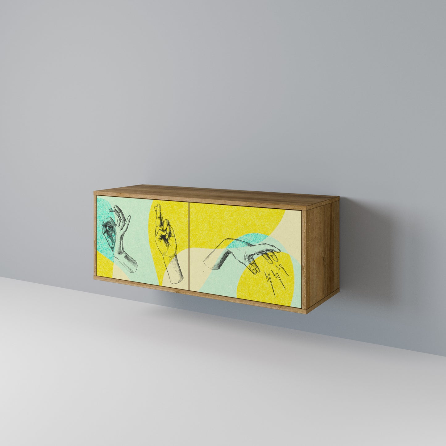 BODY LANGUAGE Compact 2-Door TV Cabinet