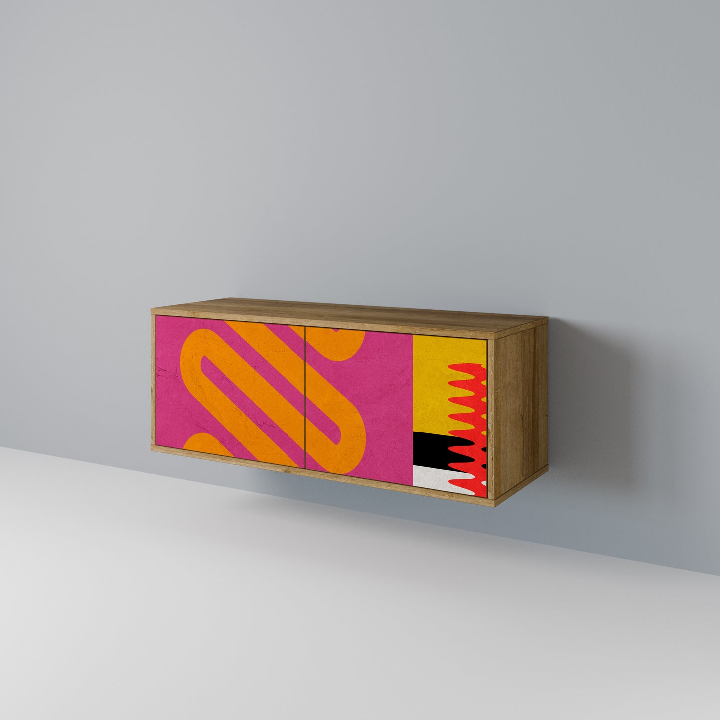 VIVID ART Compact 2-Door TV Cabinet