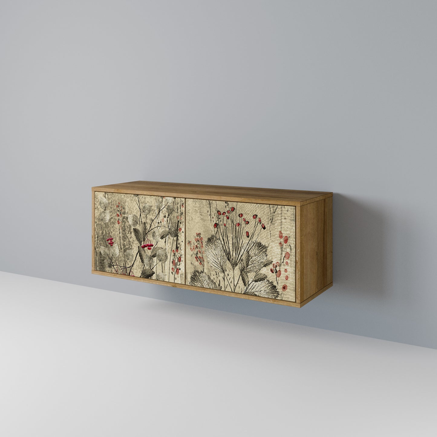 HERBAL GRACE Compact 2-Door TV Cabinet