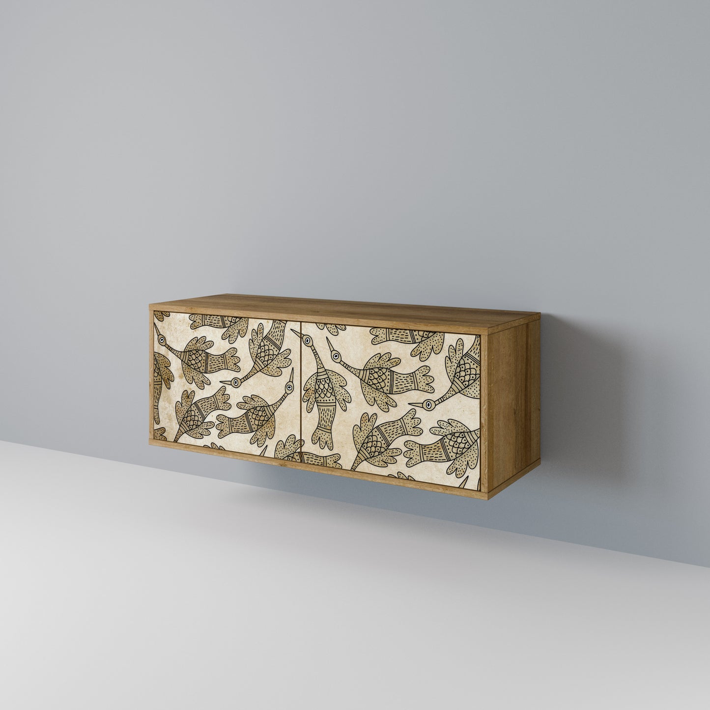 ALMONDINE SONGBIRD Compact 2-Door TV Cabinet