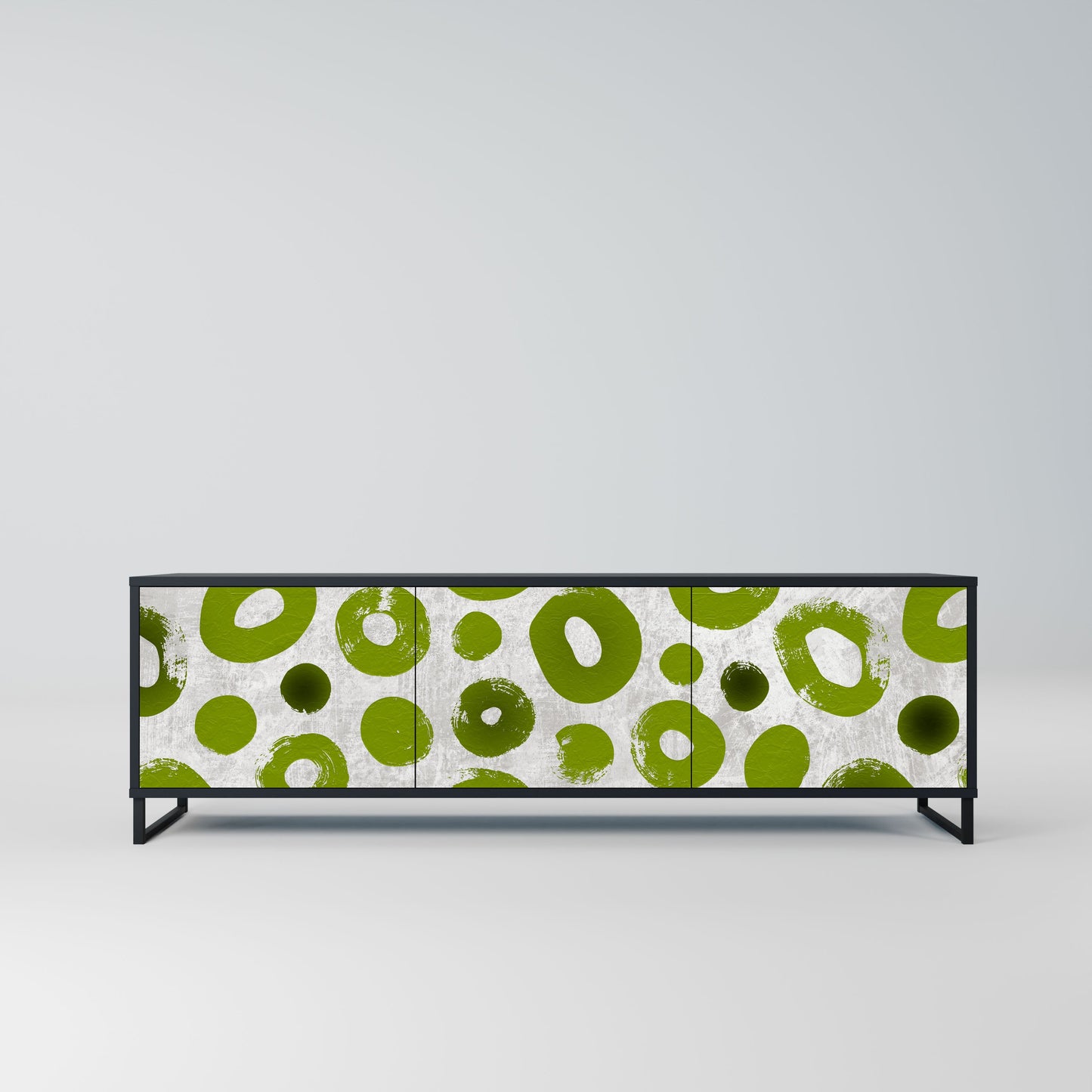 GREEN RHAPSODY Mobile TV a 3 ante con finitura nera