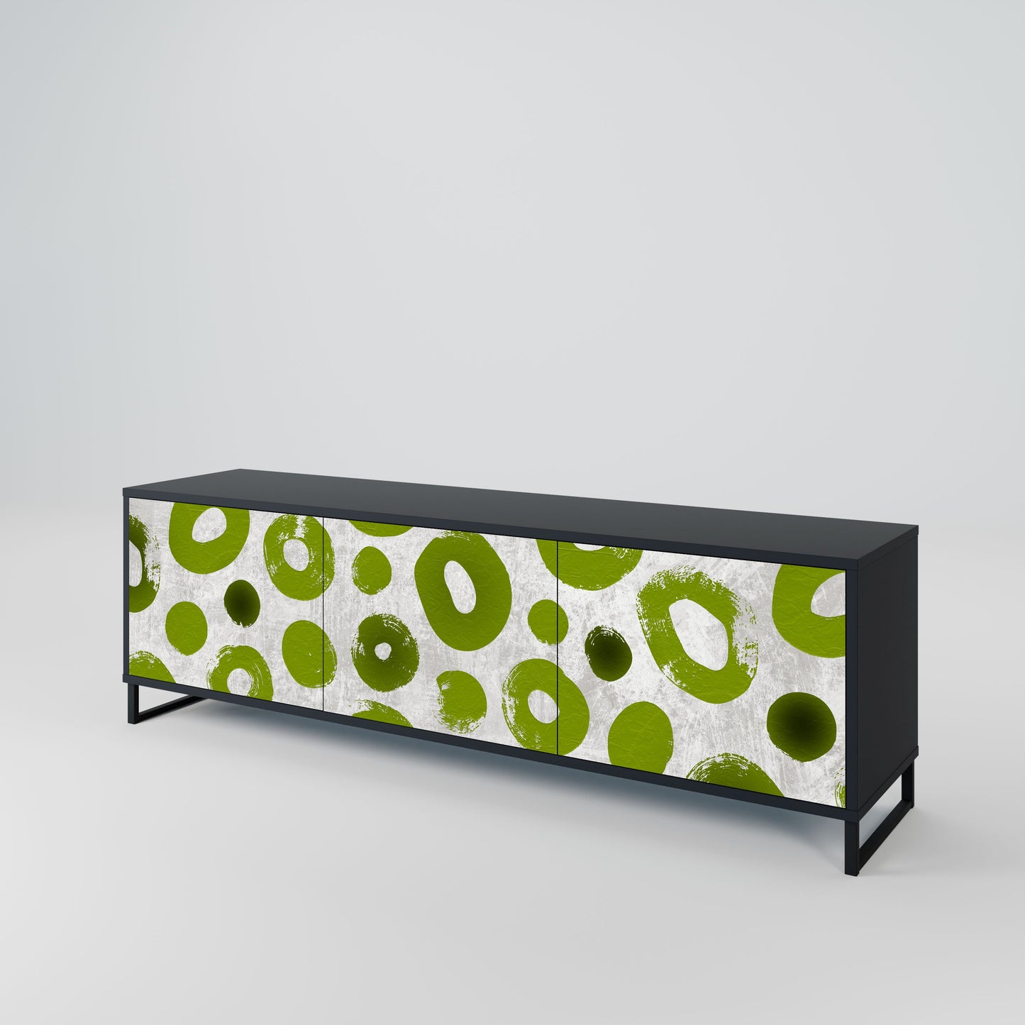 GREEN RHAPSODY Mobile TV a 3 ante con finitura nera