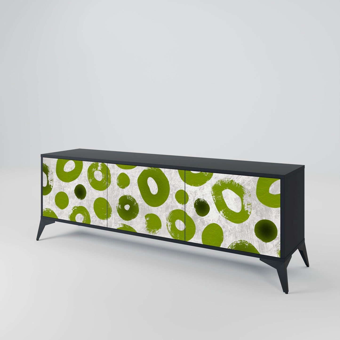 GREEN RHAPSODY Mobile TV a 3 ante con finitura nera