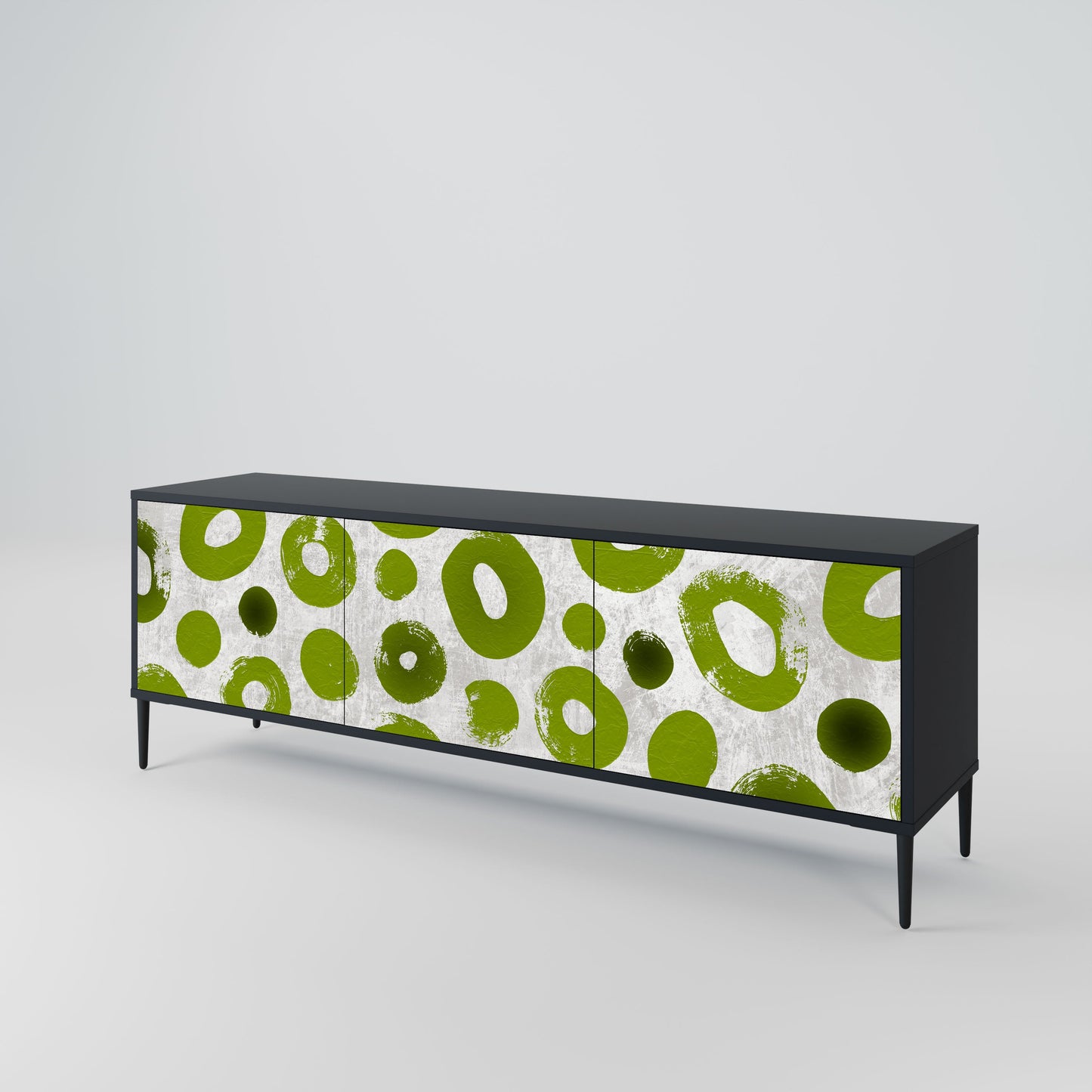 GREEN RHAPSODY Mobile TV a 3 ante con finitura nera