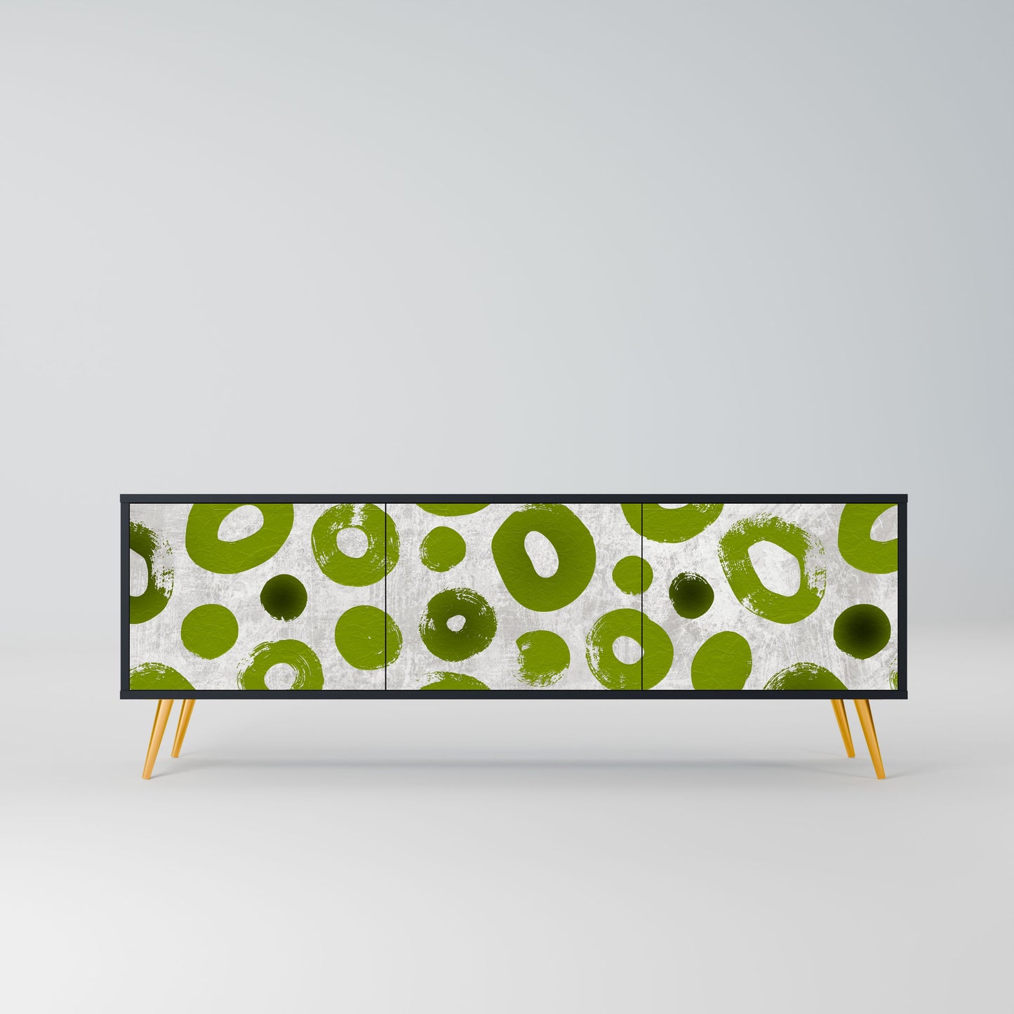 GREEN RHAPSODY Mobile TV a 3 ante con finitura nera