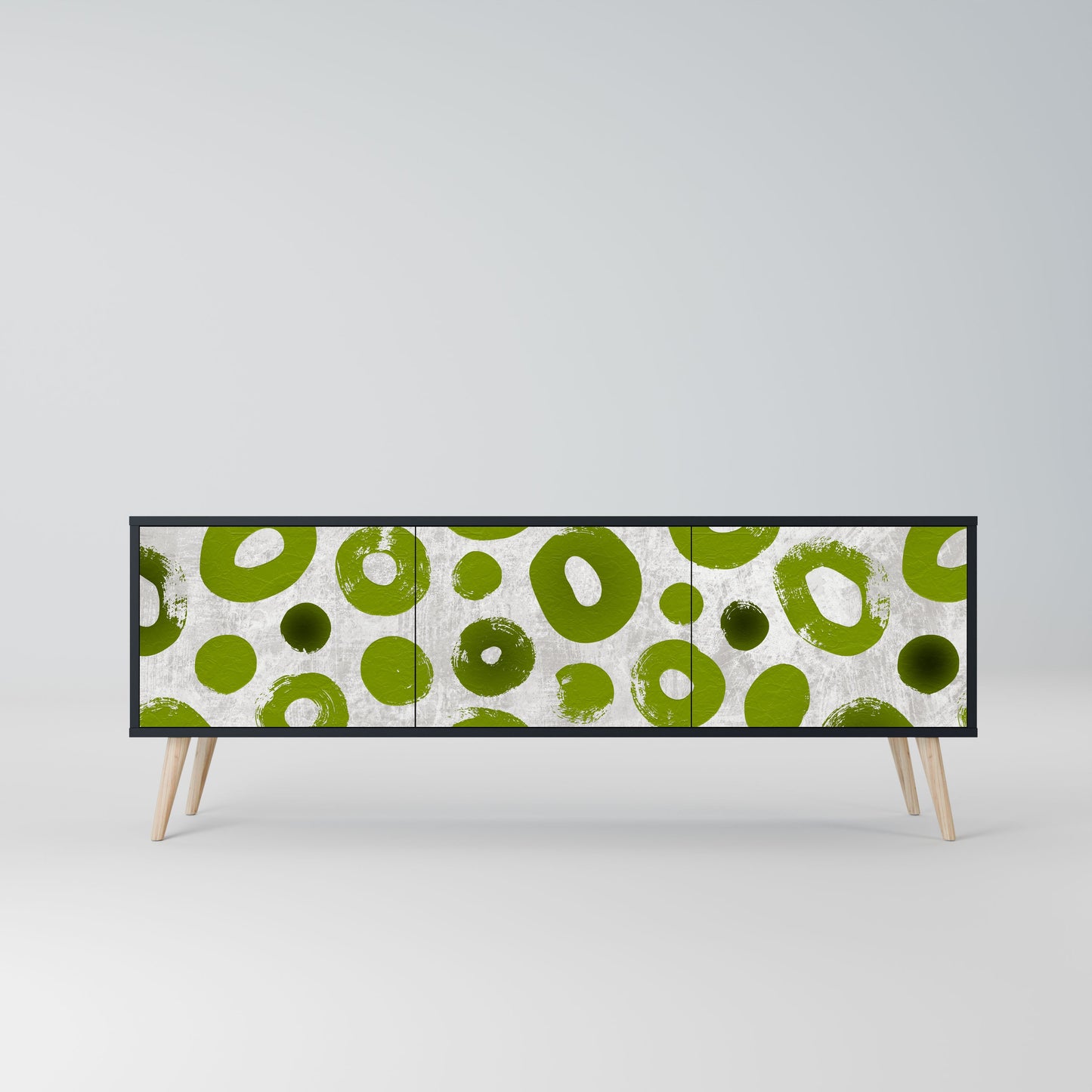 GREEN RHAPSODY Mobile TV a 3 ante con finitura nera