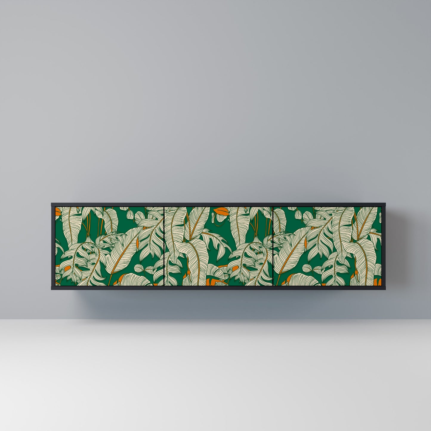 VERDANT PLEASURES Mobile TV a 3 ante con finitura nera