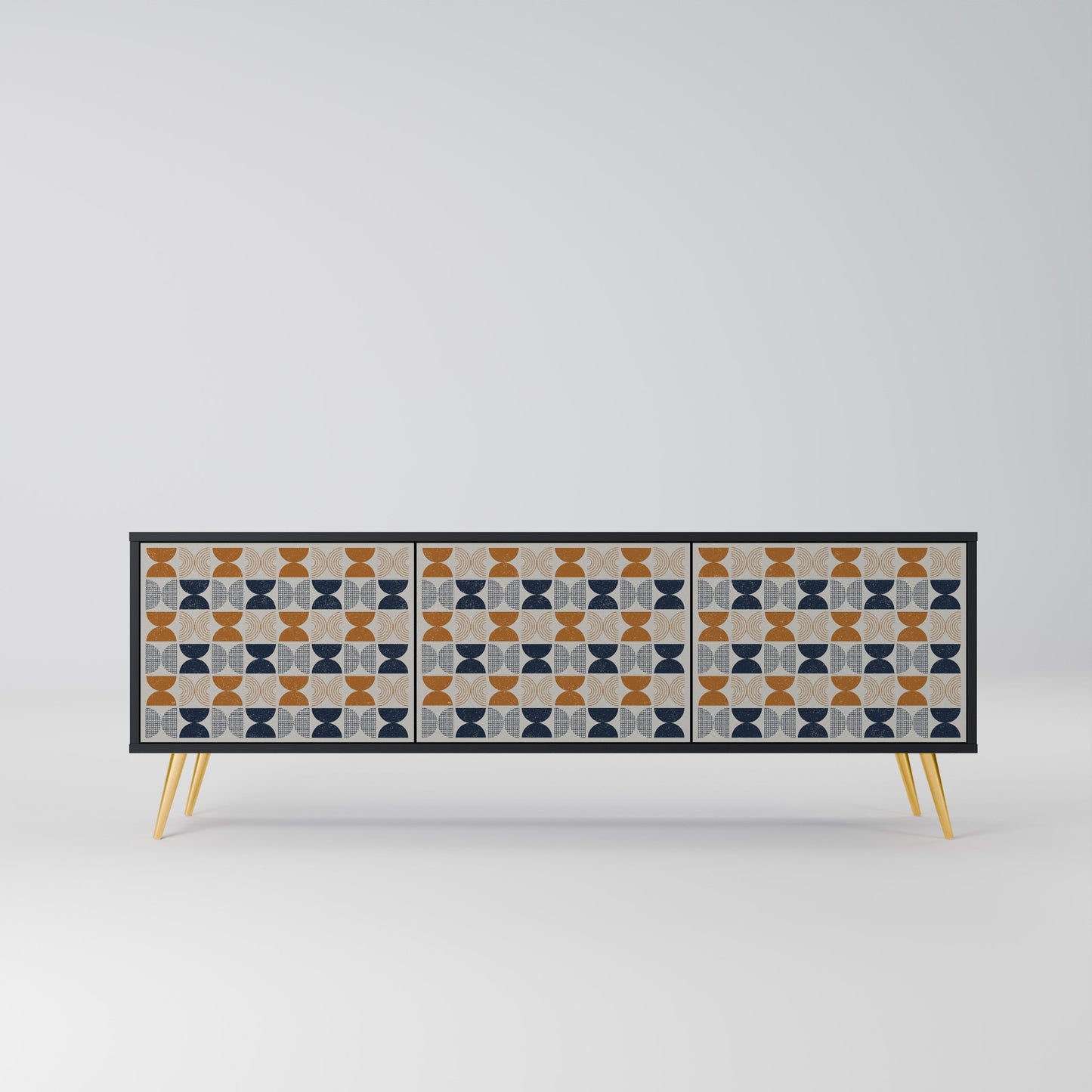 Mobile TV a 3 ante REFLECTION RANGE in finitura nera