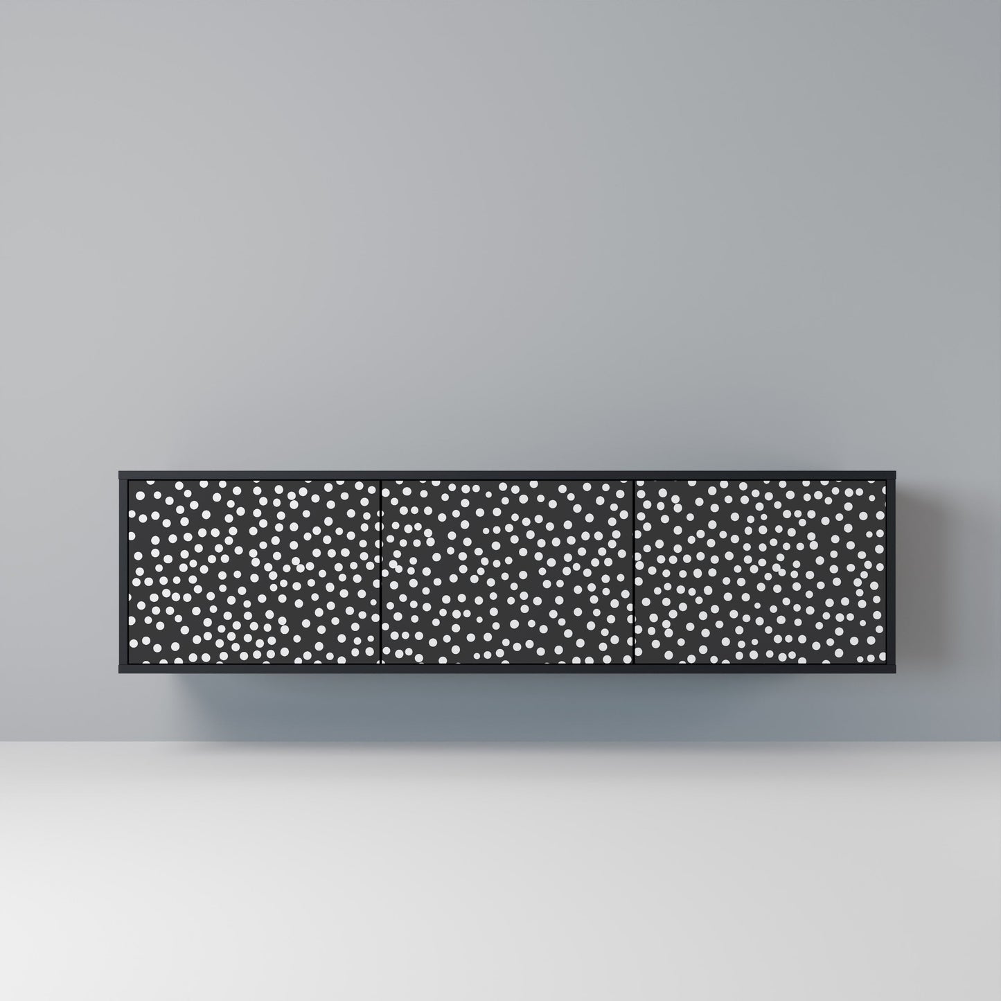 Mobile TV BLINDING LIGHTS a 3 ante con finitura nera