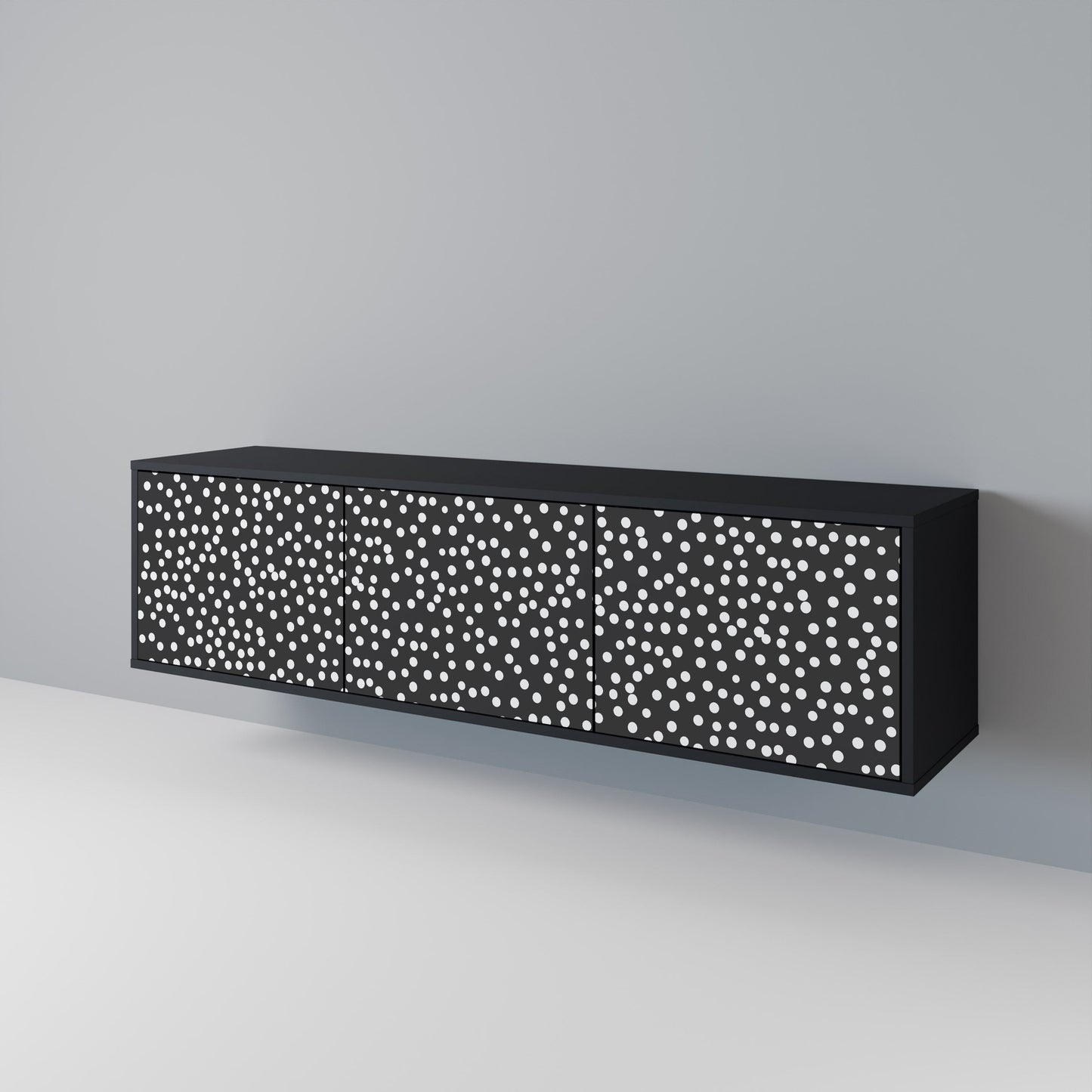 Mobile TV BLINDING LIGHTS a 3 ante con finitura nera