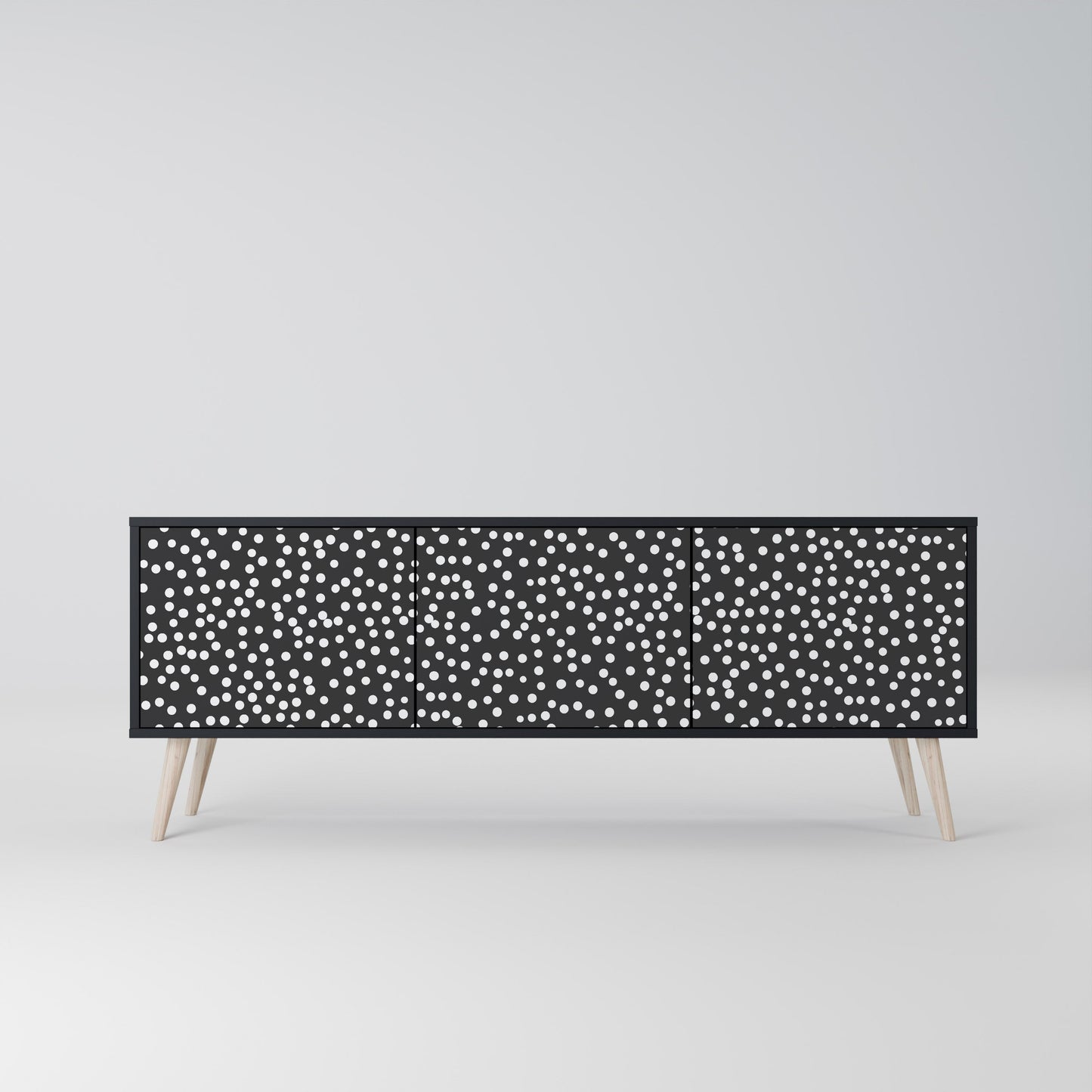 Mobile TV BLINDING LIGHTS a 3 ante con finitura nera