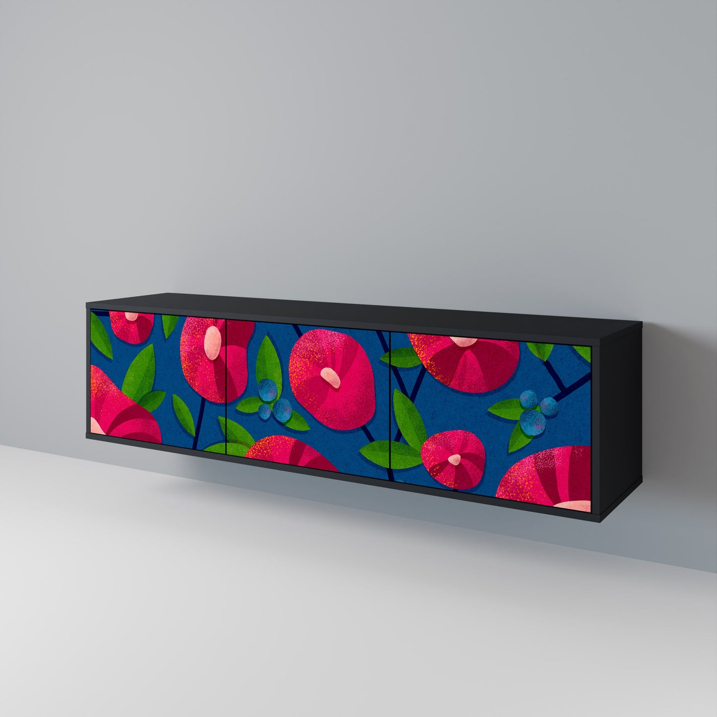 SPRING THOUGHTS Mobile TV a 3 ante con finitura nera