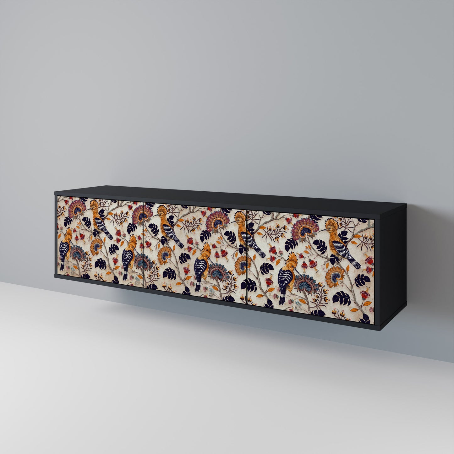 EMINENT HOOPOE Mobile TV a 3 ante con finitura nera