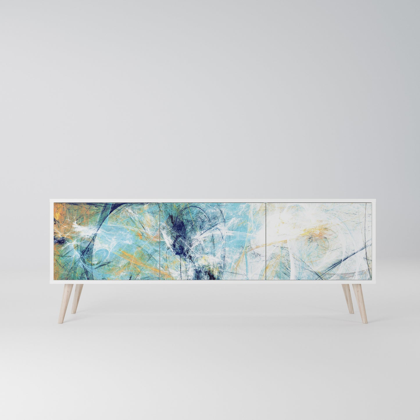 ABSTRACT THOUGHTS Mobile TV a 3 Ante in Finitura Bianca