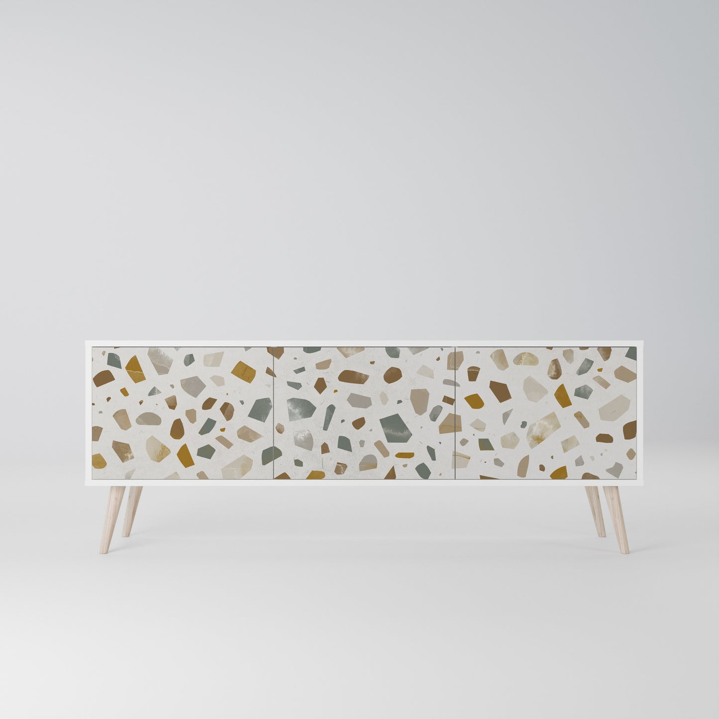 PIECES OF TOMORROW Mobile TV a 3 Ante in Finitura Bianca