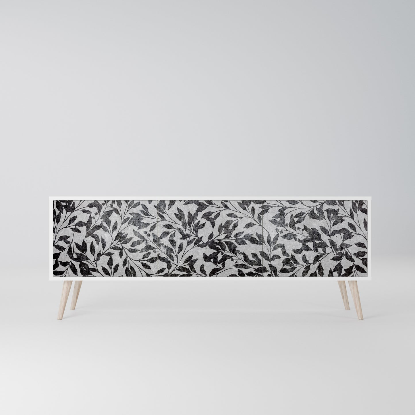 CHARCOAL SPROUT Mobile TV a 3 Ante in Finitura Bianca