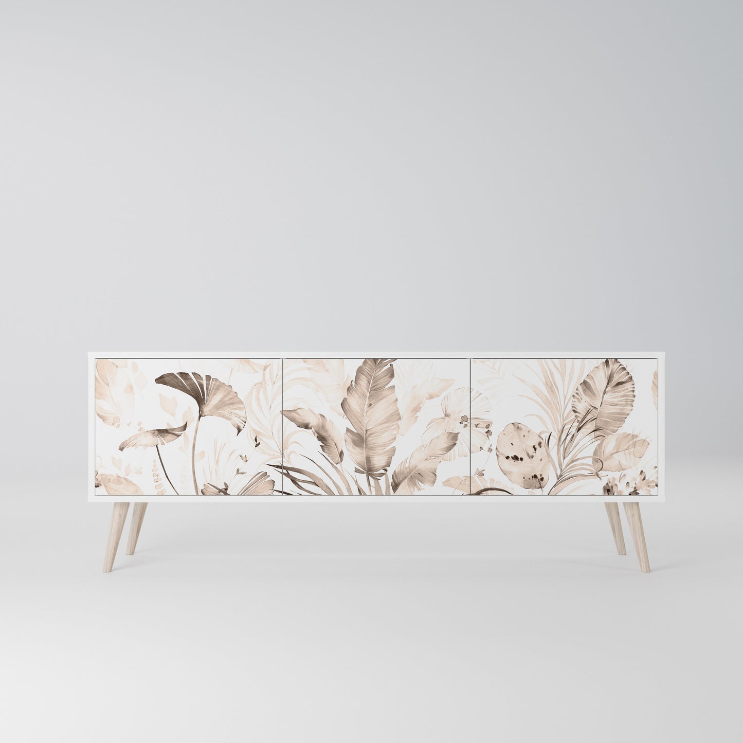 WILD TENDERNESS Mobile TV a 3 Ante in Finitura Bianca