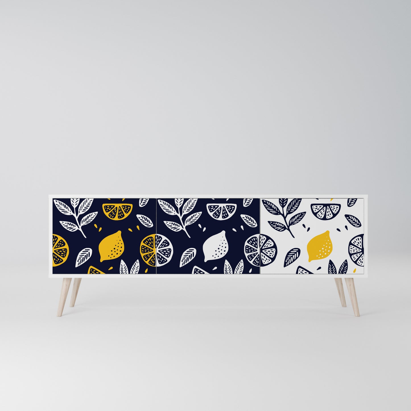 CITRUS BLACK AND WHITE Mobile TV a 3 Ante in Finitura Bianca