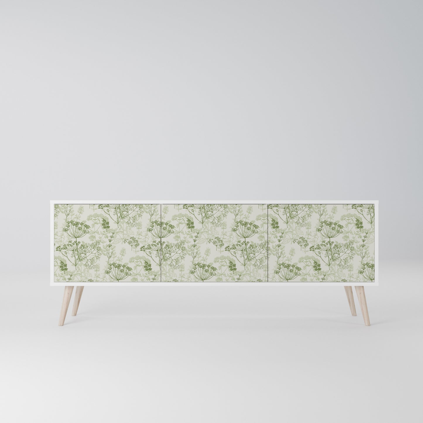 FENNEL BALDACHIN Mobile TV a 3 Ante in Finitura Bianca