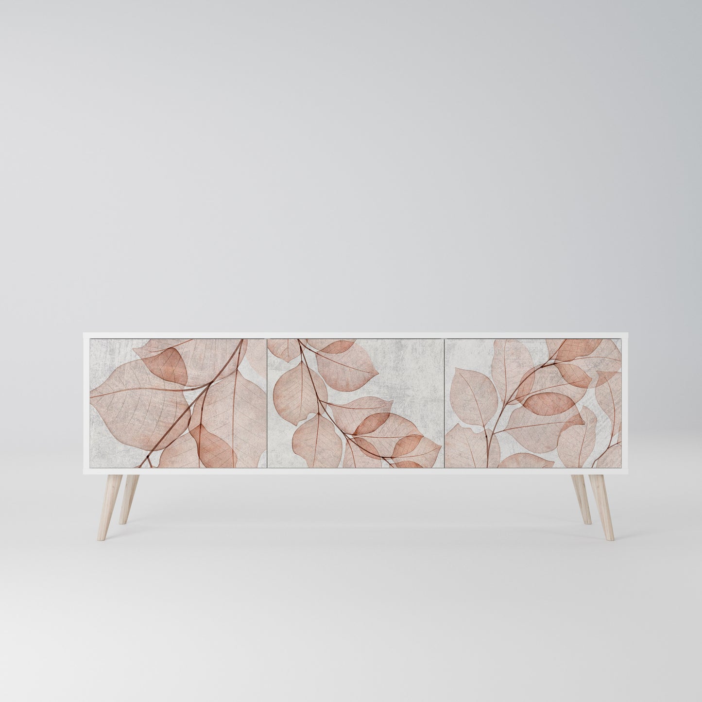 AUTUMN FRAGILITY Mobile TV a 3 Ante in Finitura Bianca